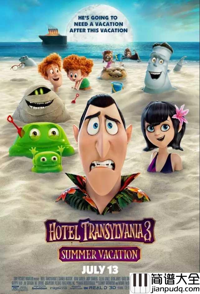 I_See_Love简谱__Jonas_Blue_/Joe_Jonas__精灵旅社3:疯狂的假期即将上映,国内也将引进,小伙伴们都鸡冻坏了吧。