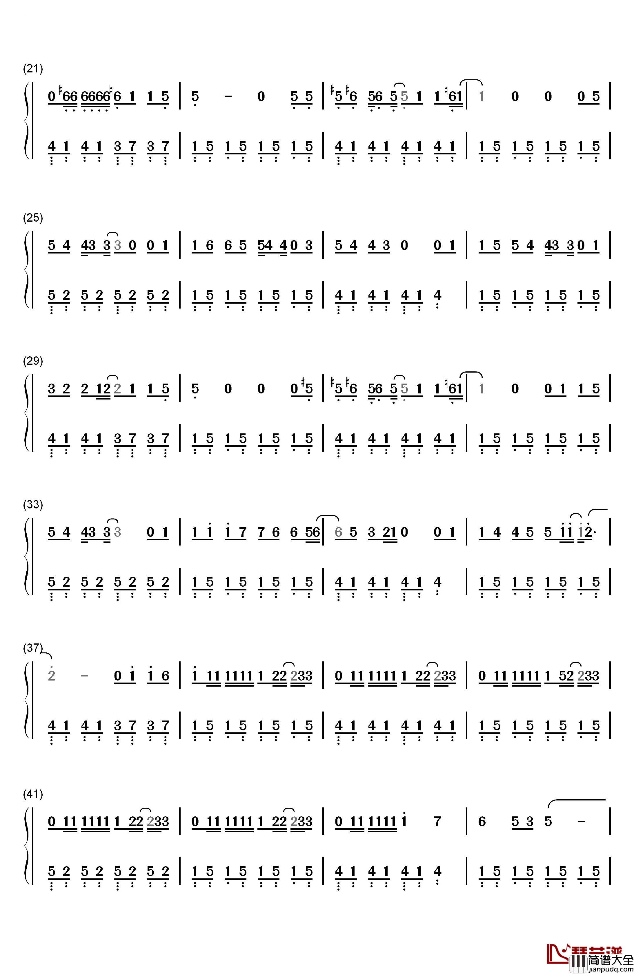 Remember_Me请记住我完整版钢琴简谱_数字双手_Miguel__Natalia_Lafourcade
