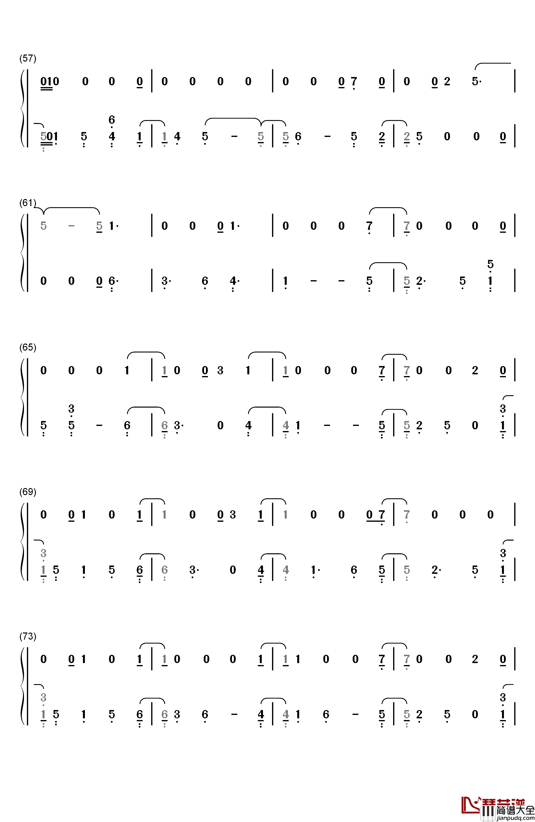 Follow_Your_Fire钢琴简谱_数字双手_Kodaline
