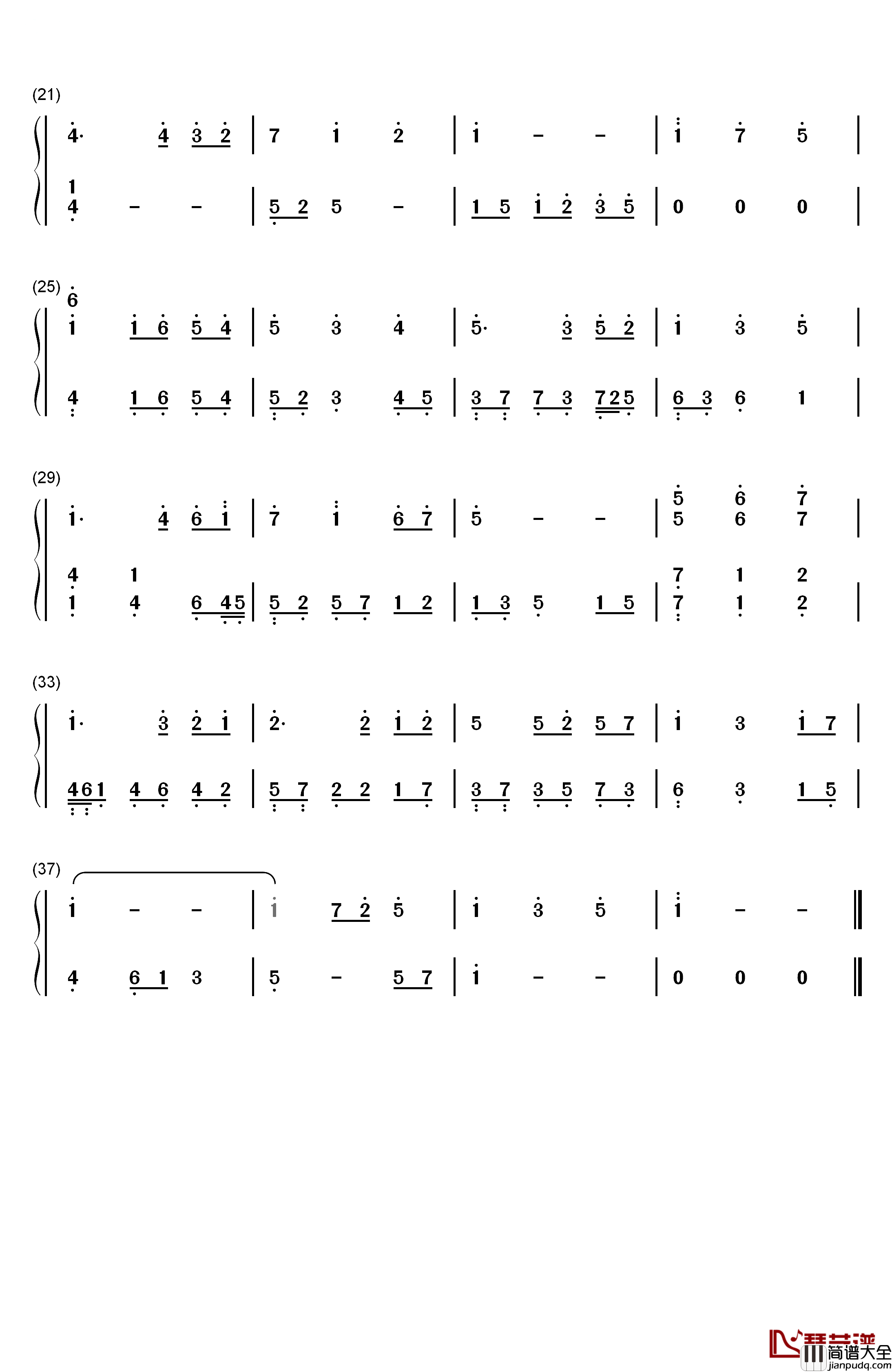 日常钢琴简谱_数字双手_恋与制作人