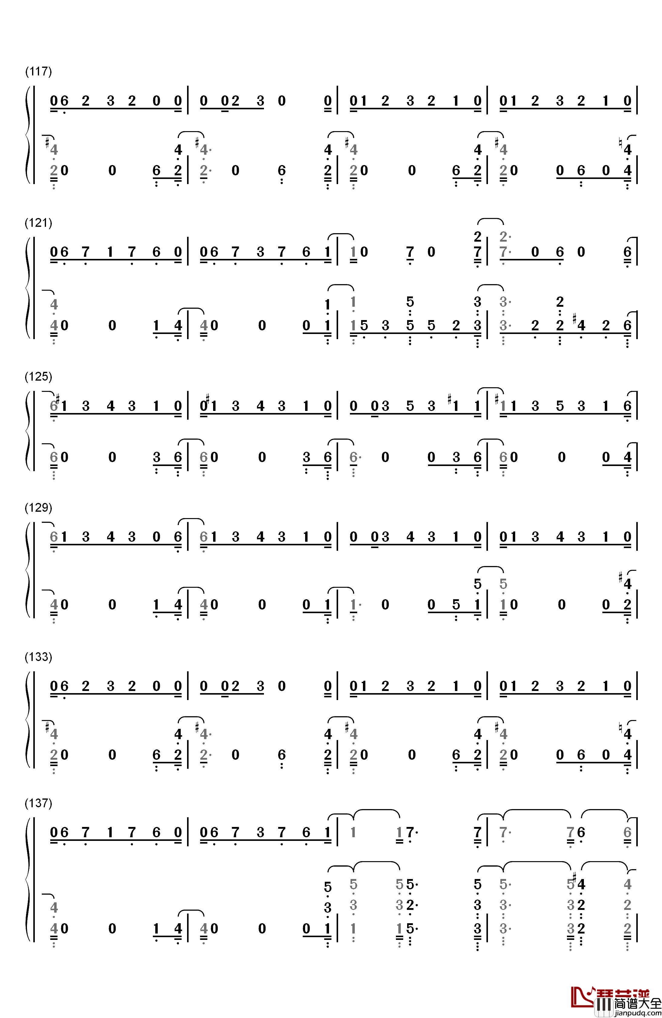 One_Strange_Rock钢琴简谱_数字双手_Zedd
