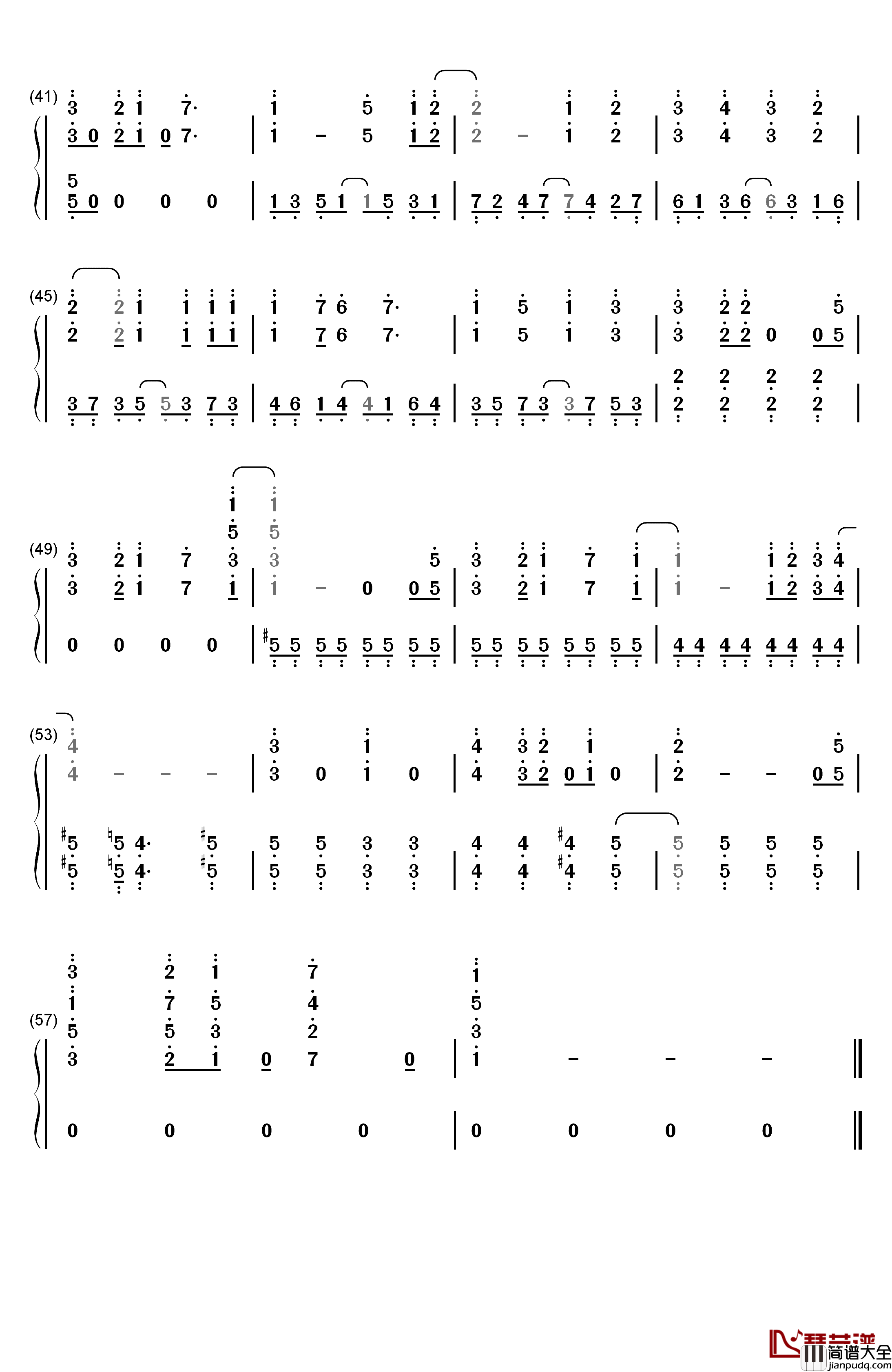 Sweet_Sensation钢琴简谱_数字双手_村川梨衣