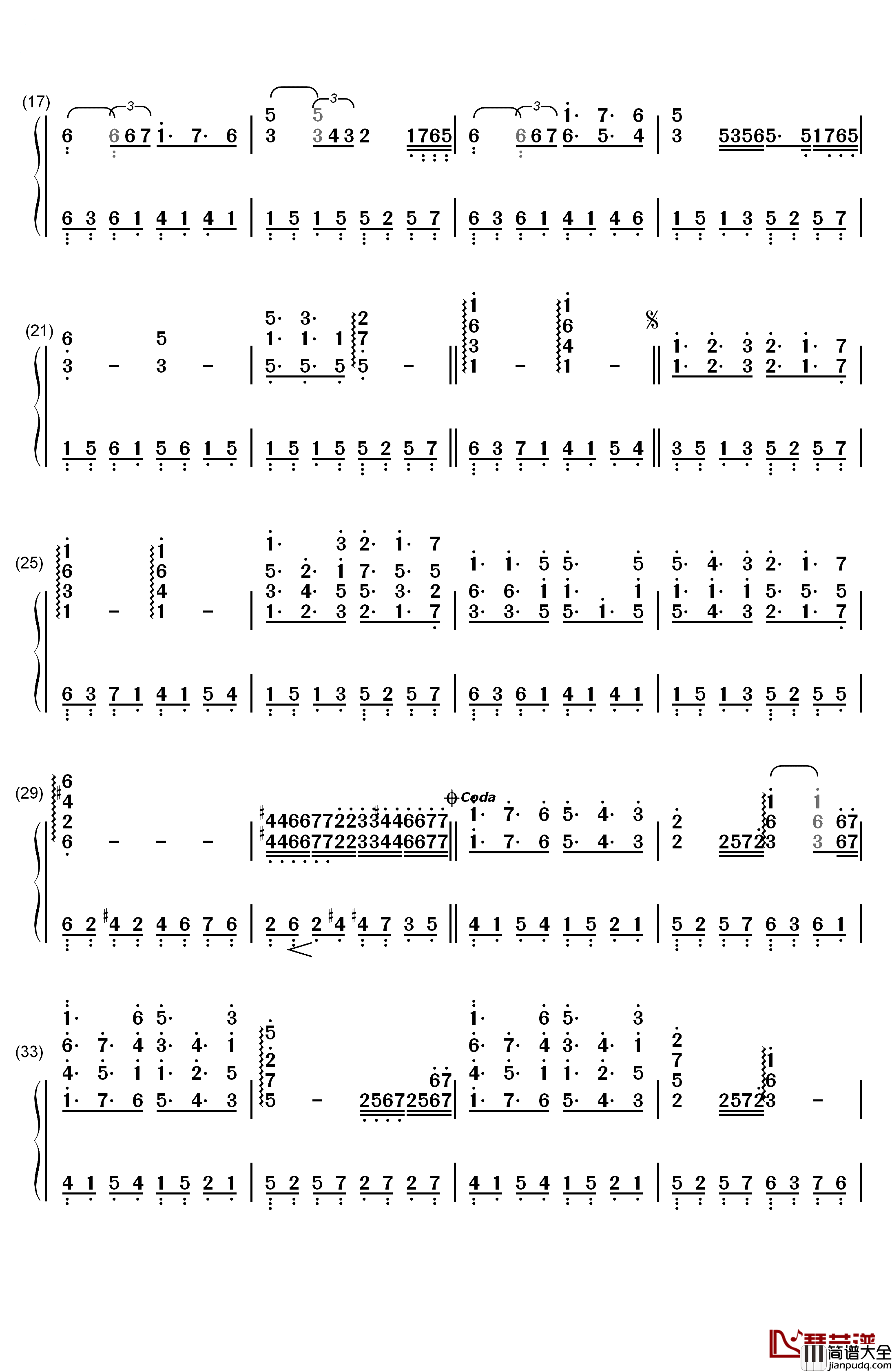 A_New_Day_Has_Come(真爱来临)钢琴简谱_数字双手_Celine_Dion