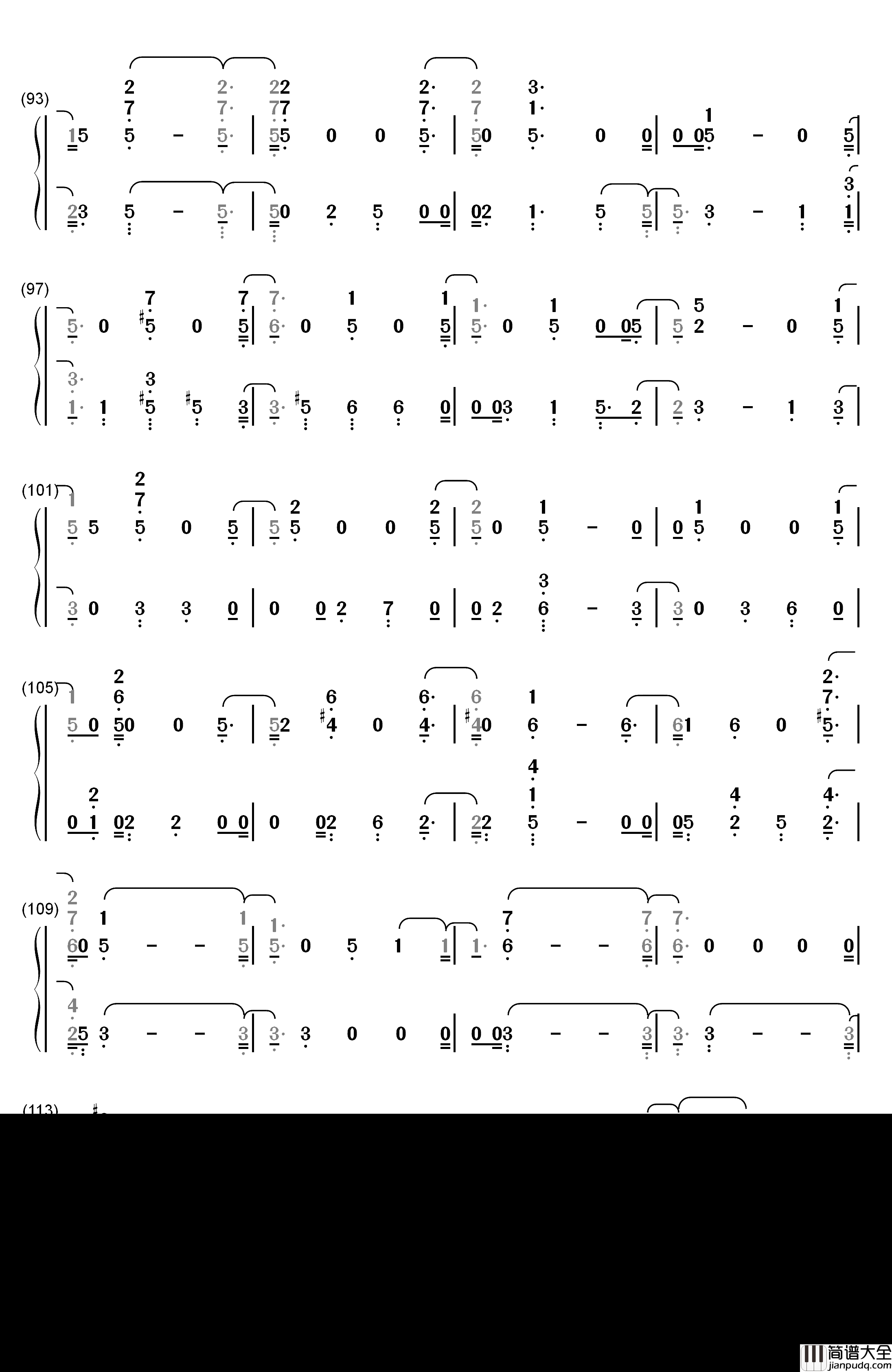 Love_You_Anymore钢琴简谱_数字双手_Michael_Buble