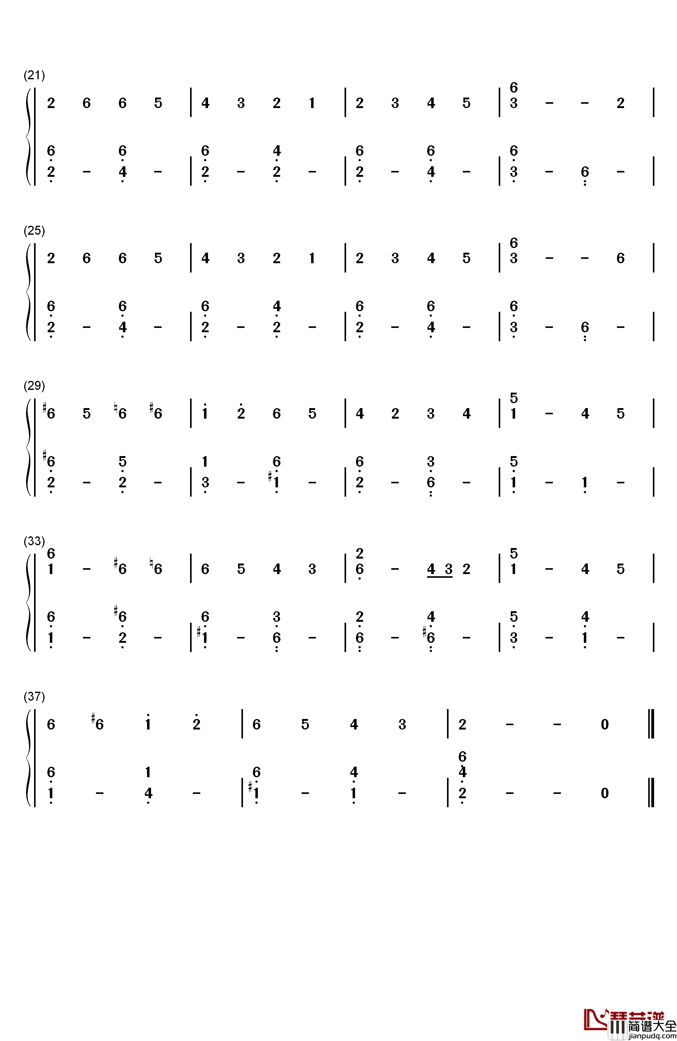 快乐的上帝(God_Rest_You_Merry_Gentlemen)钢琴简谱_数字双手_William_B._Sandys