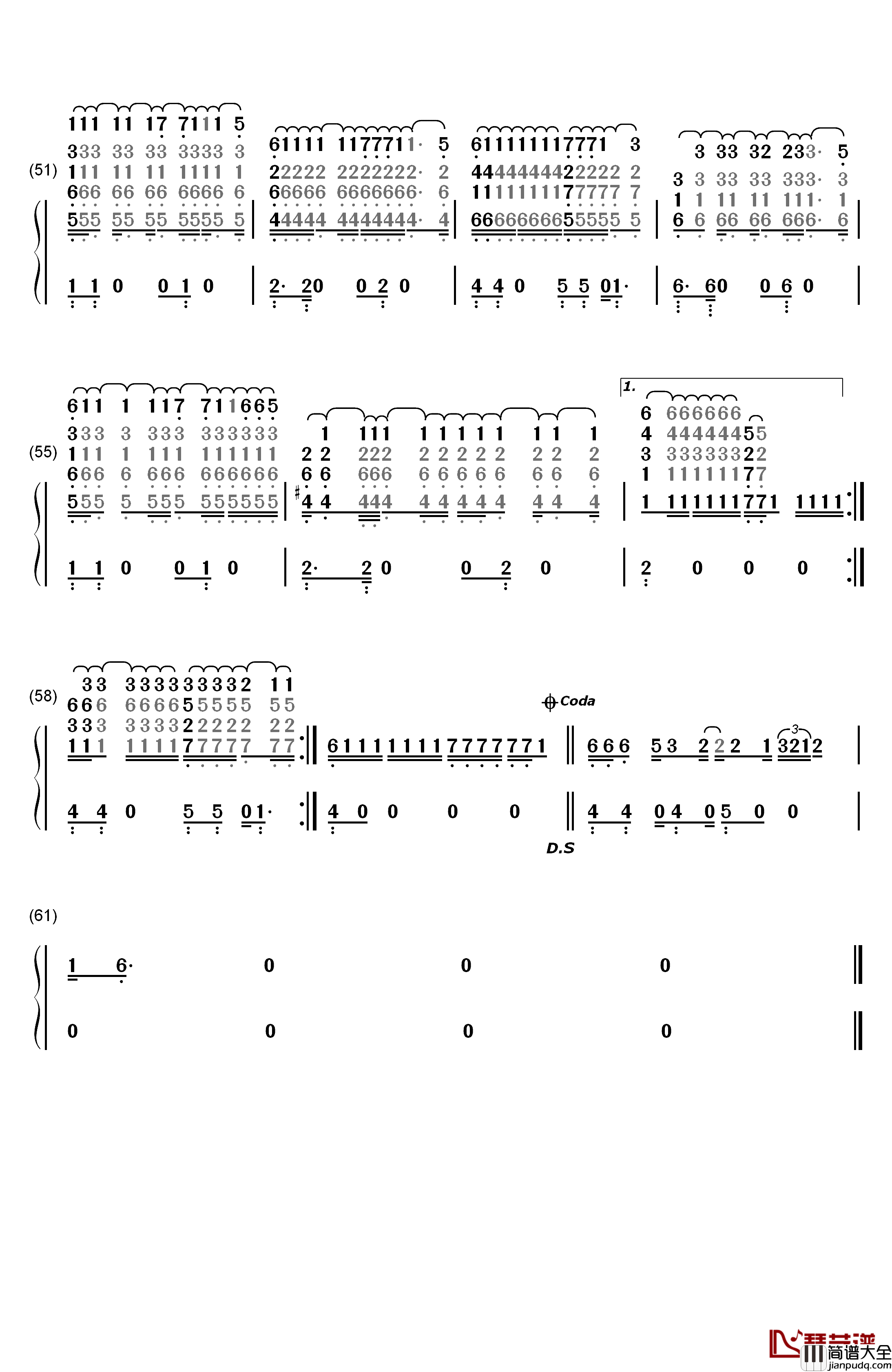 You_Need_Me,I_Don't_Need_You钢琴简谱_数字双手_Ed_Sheeran
