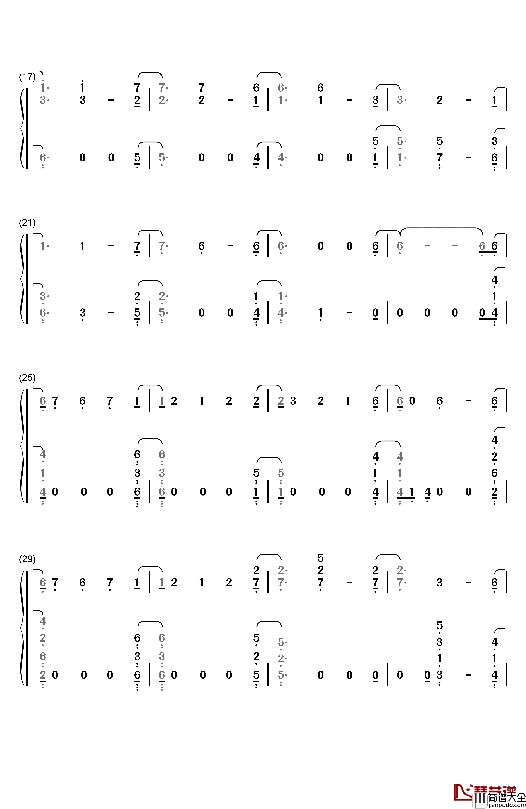 Ashes钢琴简谱_数字双手_Céline_Dion