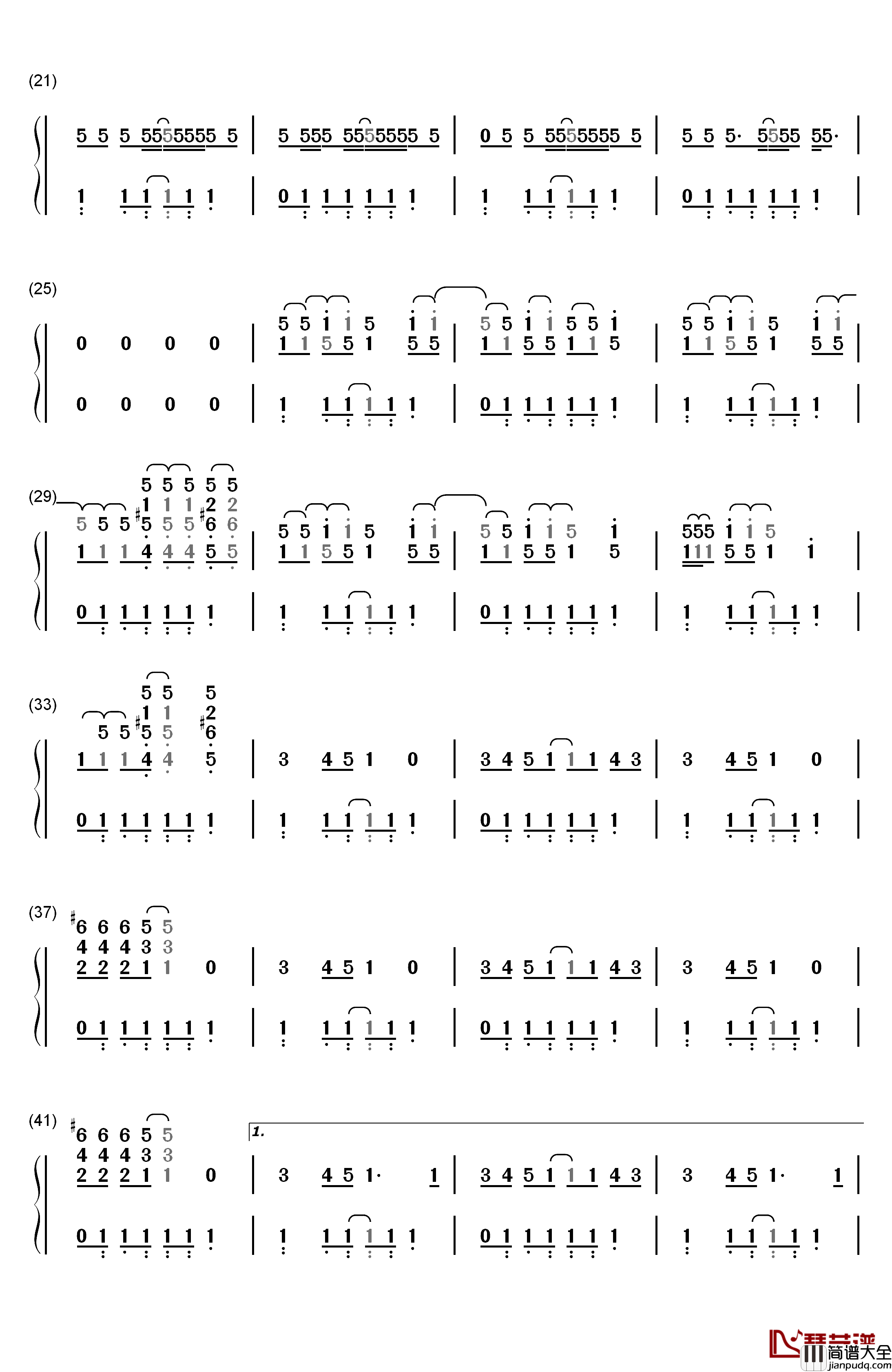 Dinosaur钢琴简谱_数字双手_Kesha