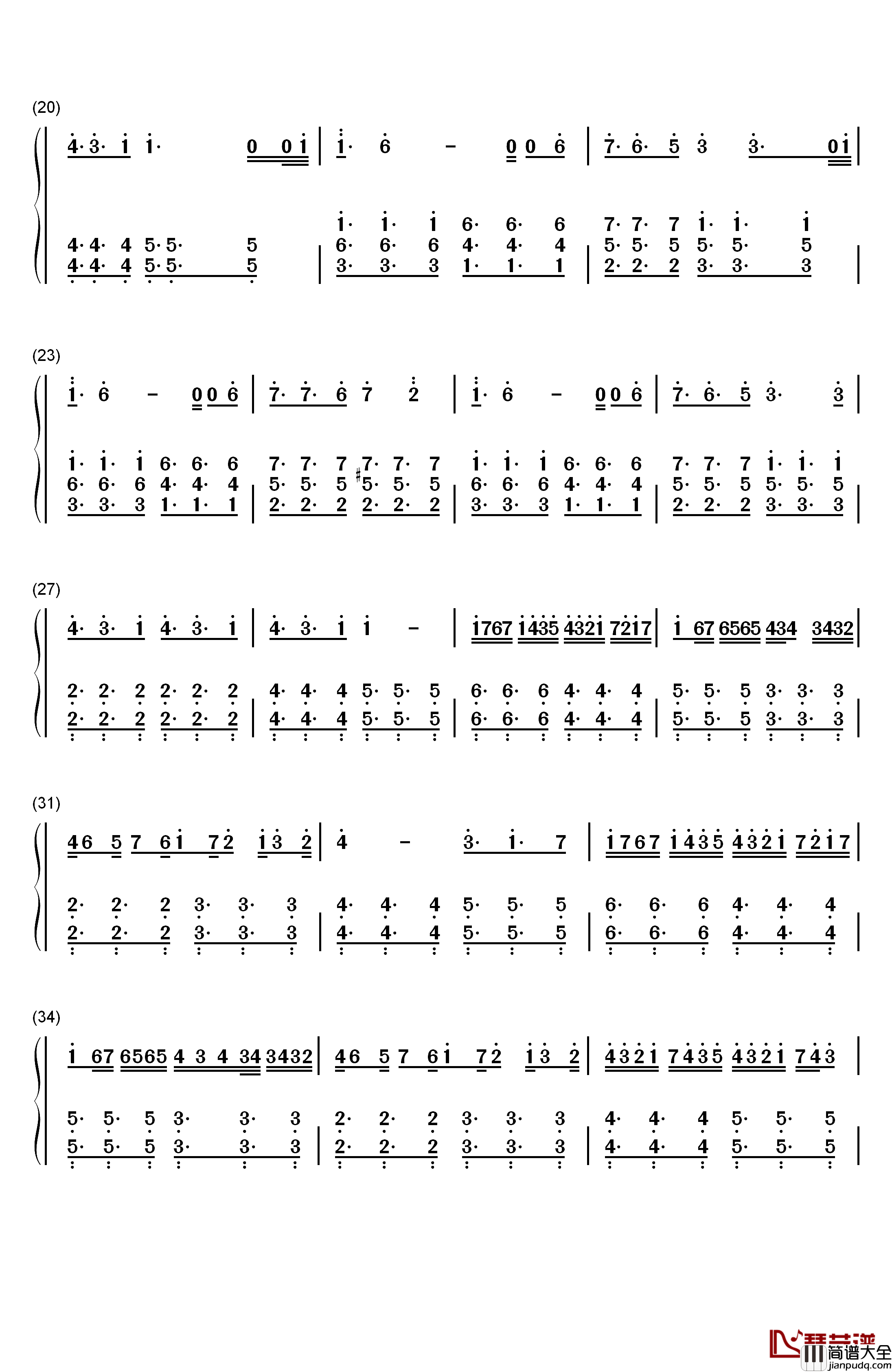 Tough_Love钢琴简谱_数字双手_Avicii