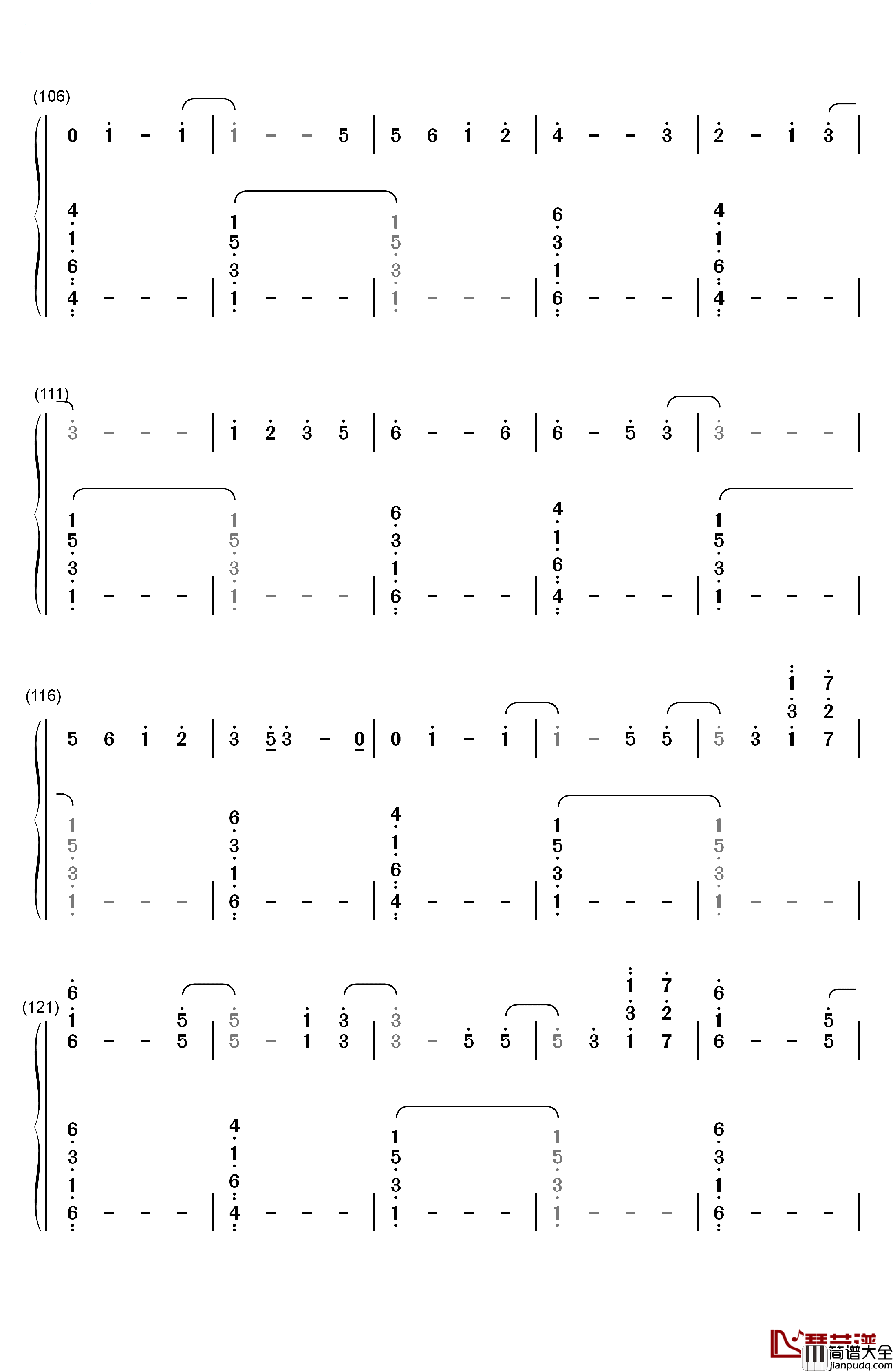 Happier钢琴简谱_数字双手_Ed_Sheeran