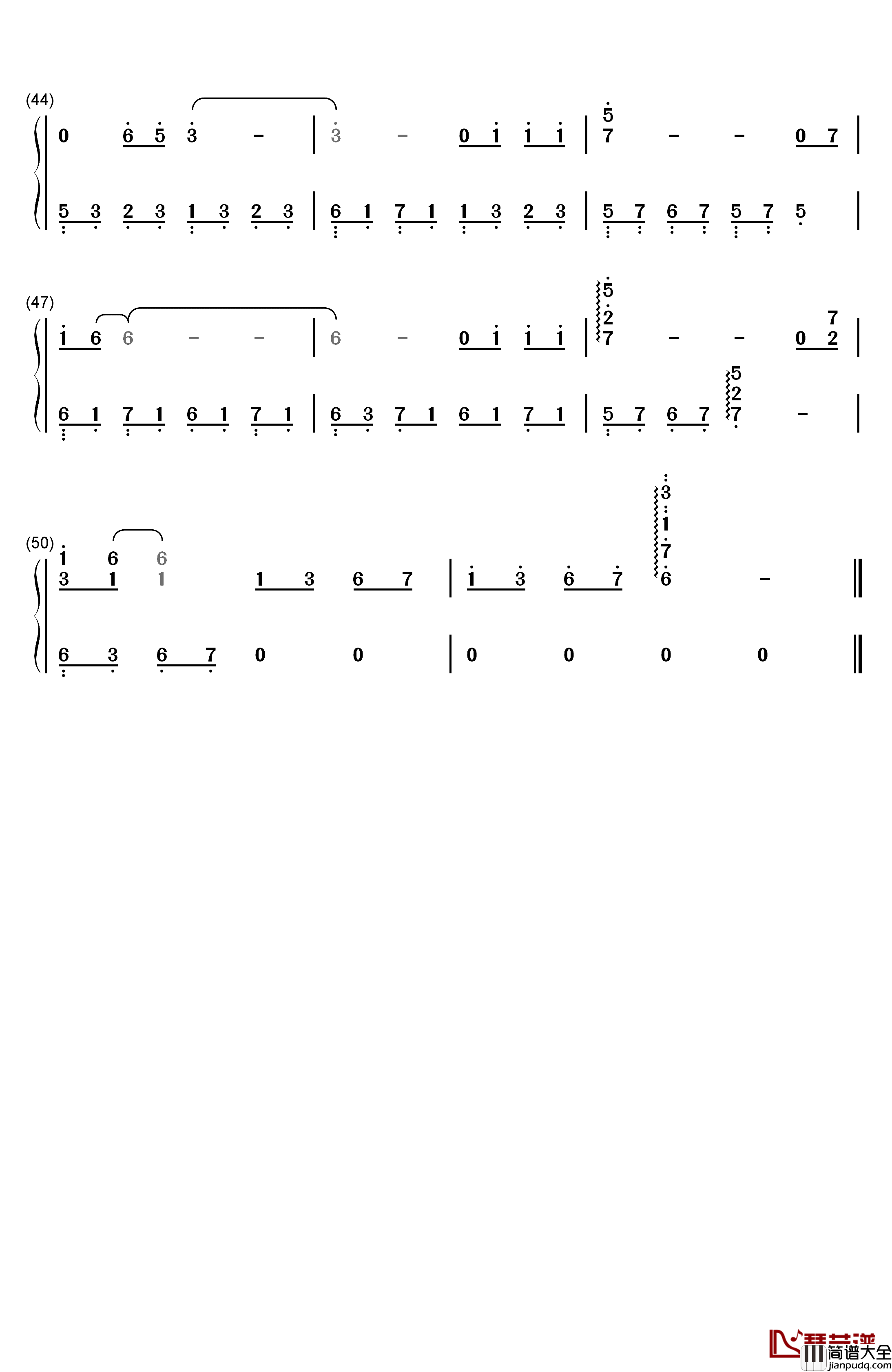 The_Sound_of_Silence钢琴简谱_数字双手_Simon_&_Garfunkel
