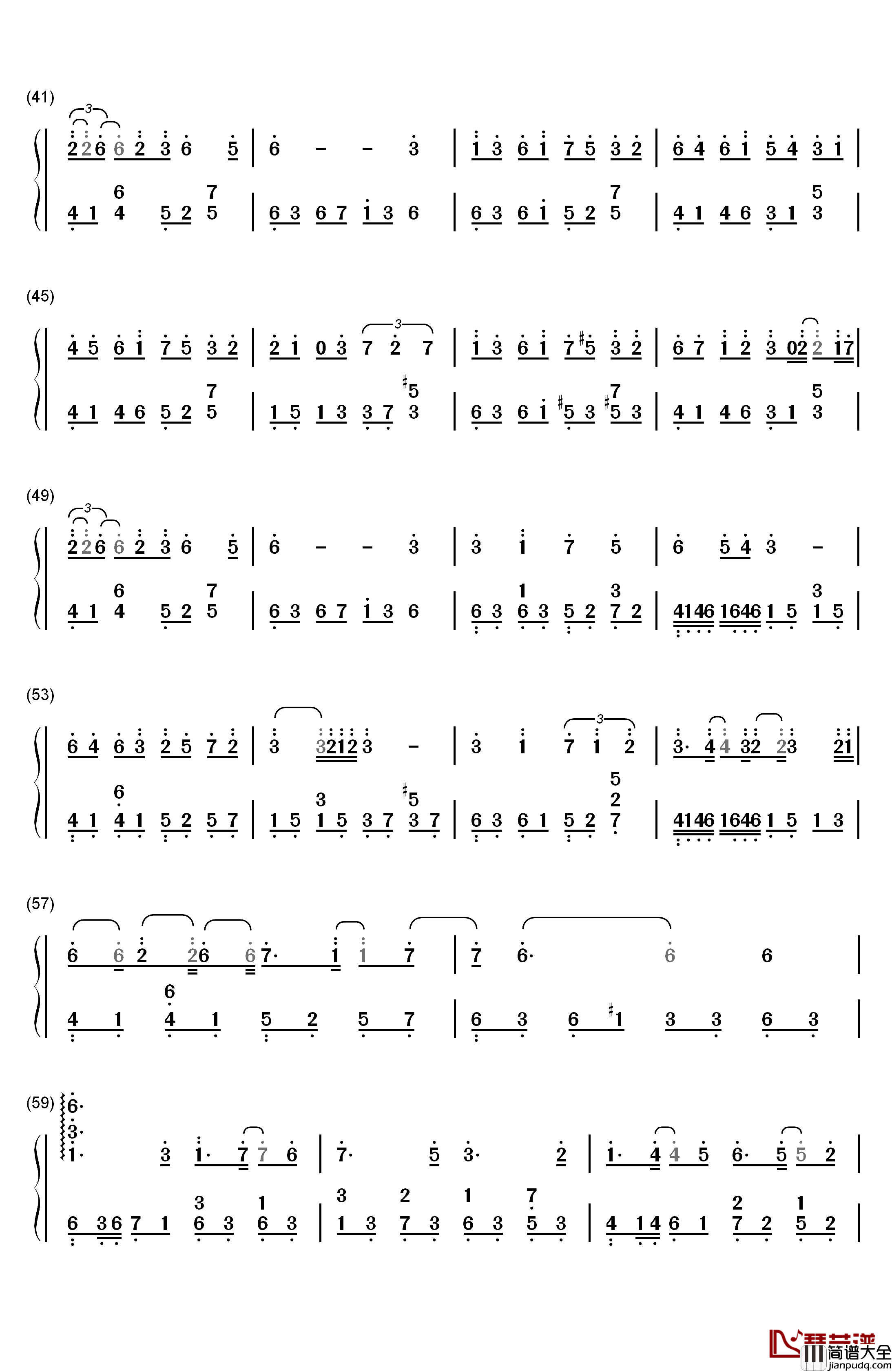 The_Queen_Of_Season钢琴简谱_数字双手_Sweet_Rain