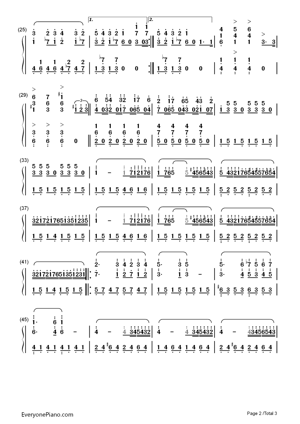 西班牙舞曲钢琴简谱_数字双手_肖斯塔科维奇