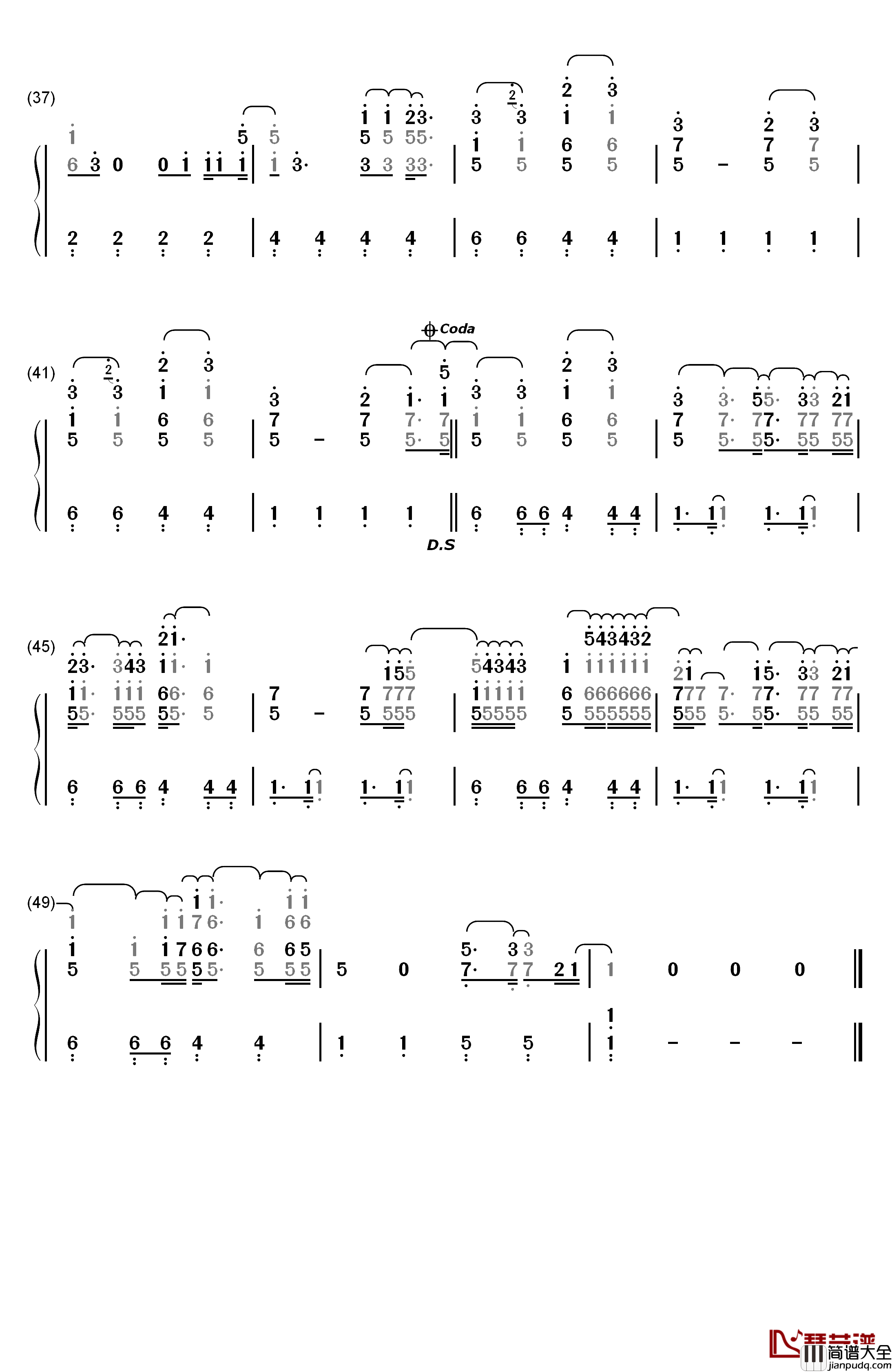 The_A_Team钢琴简谱_数字双手_Ed_Sheeran