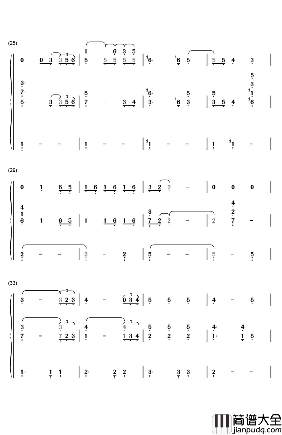 If_I_Ain’t_Got_You钢琴简谱_数字双手_Alicia_Keys