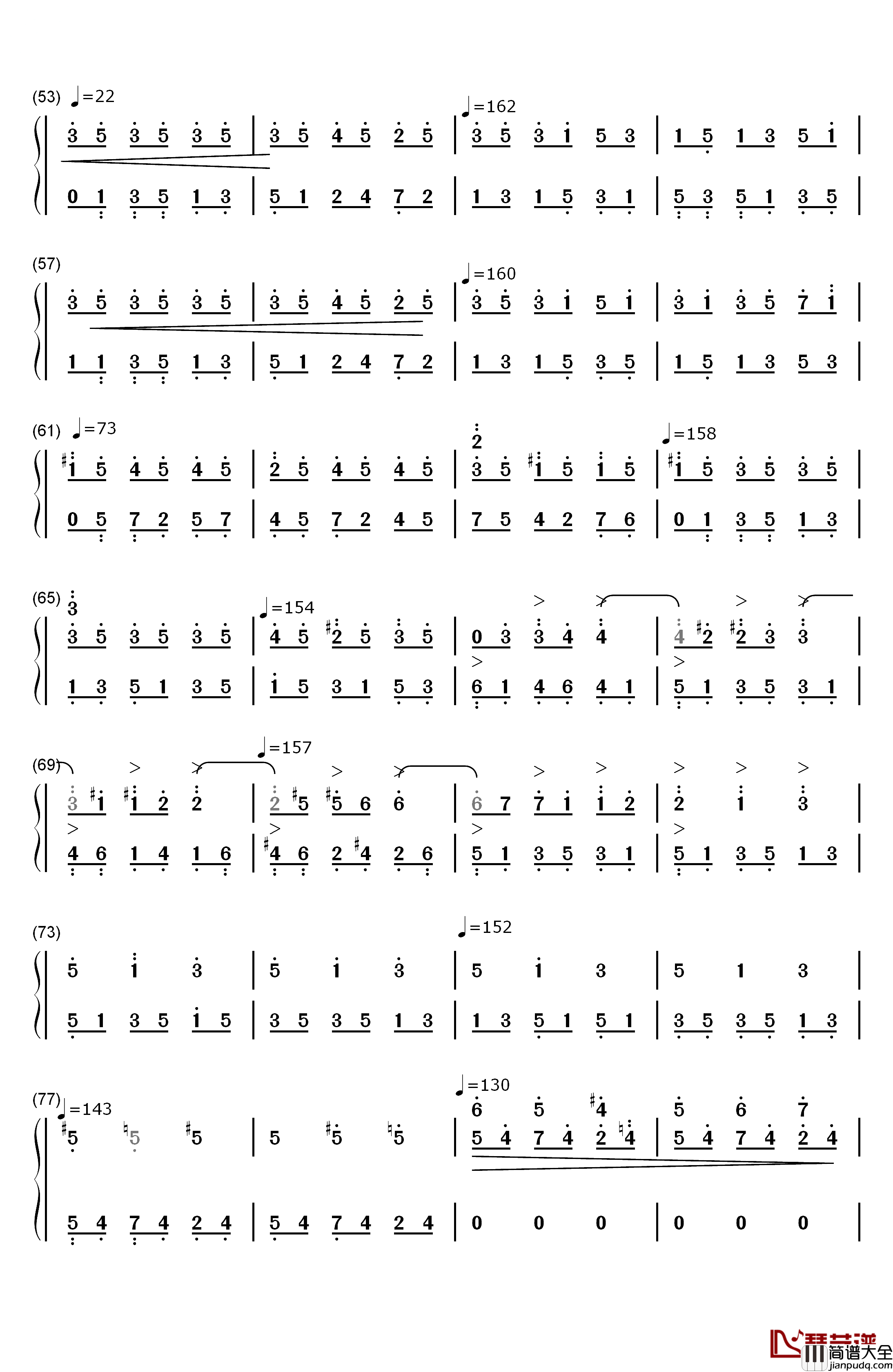 Dawn钢琴简谱_数字双手_达里奥·马里亚内利（Dario_Marianelli）