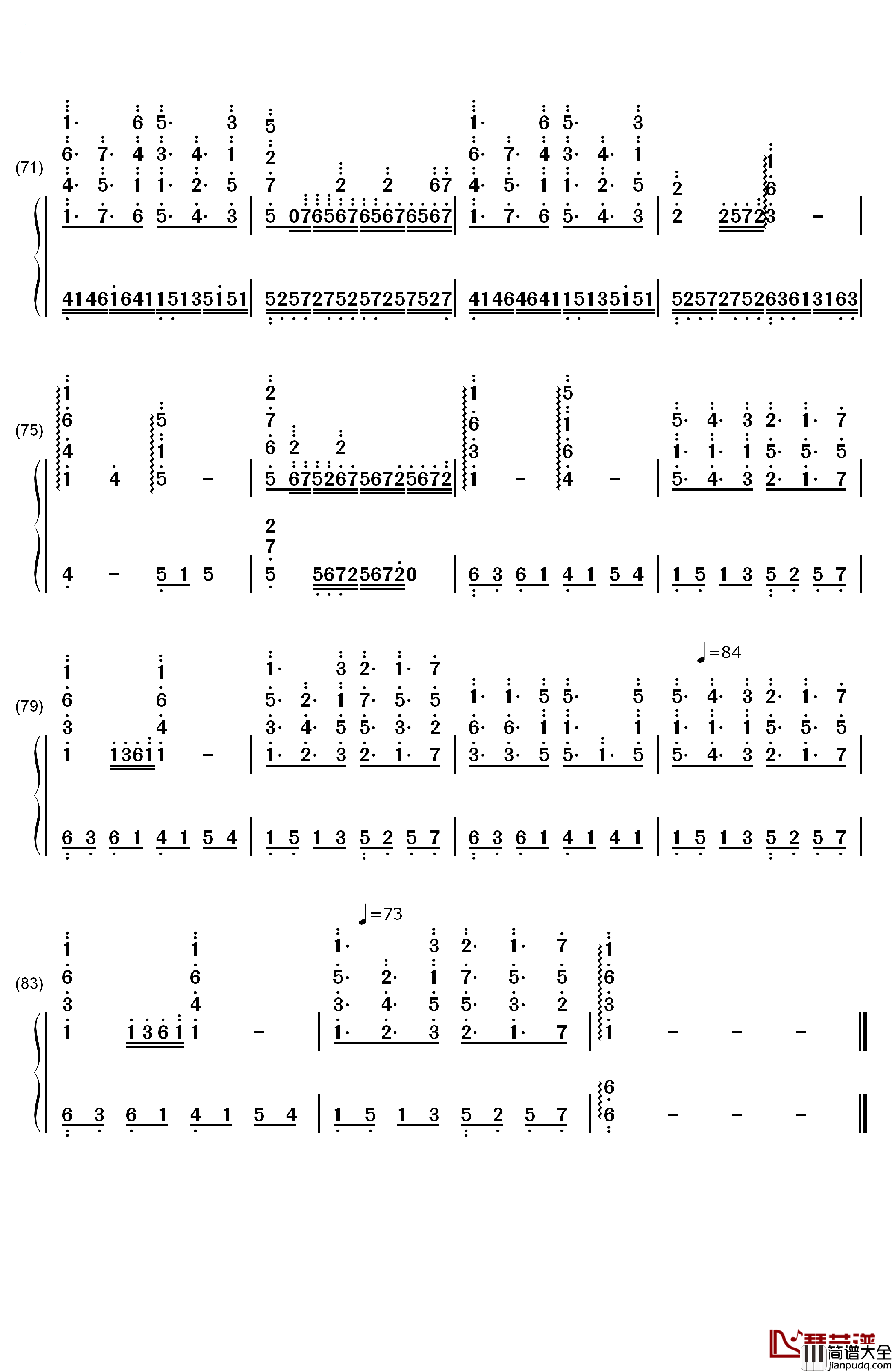 A_New_Day_Has_Come(真爱来临)钢琴简谱_数字双手_Celine_Dion