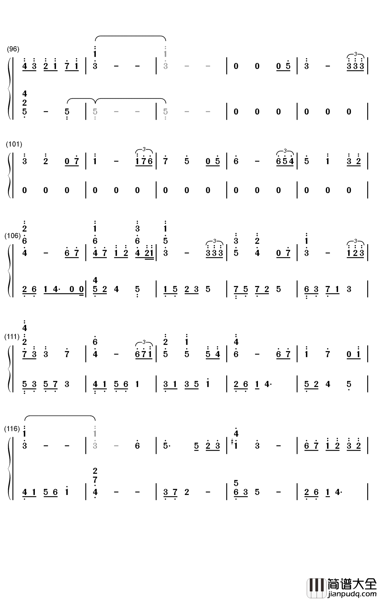 Give_You_My_Heart钢琴简谱_数字双手_IU