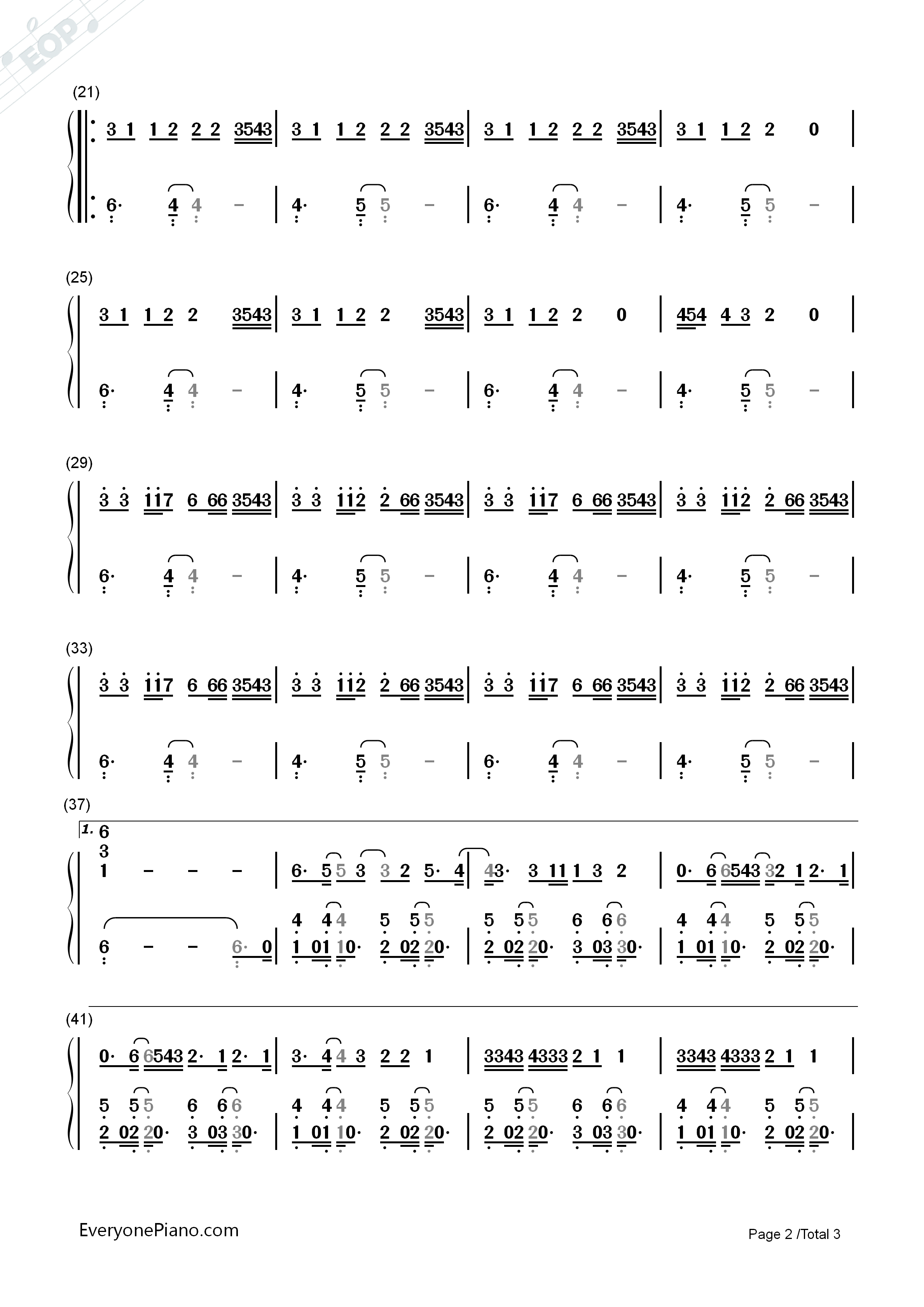 Work钢琴简谱_Rihanna_Drake演唱