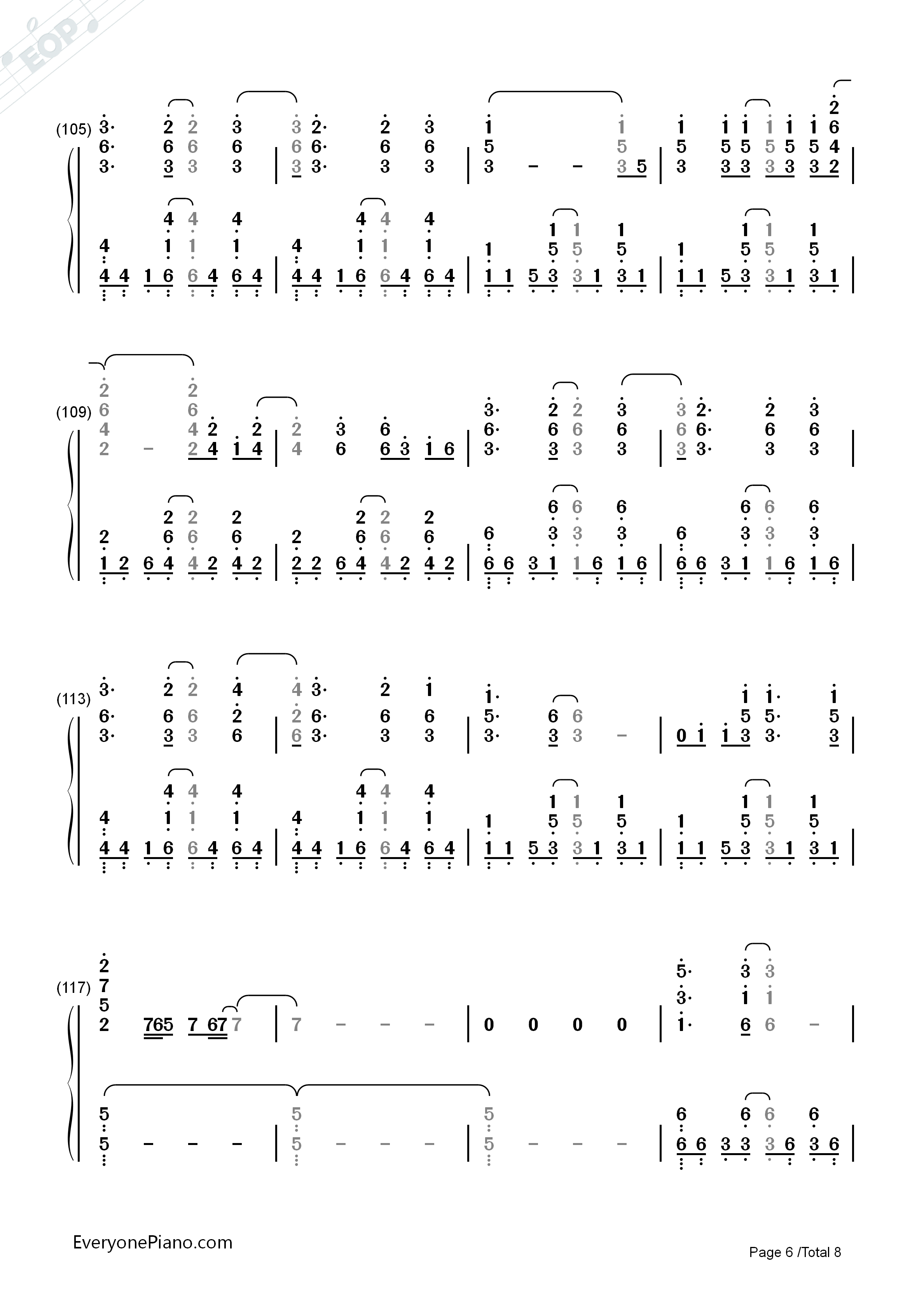 Turning_Tables钢琴简谱_Adele演唱