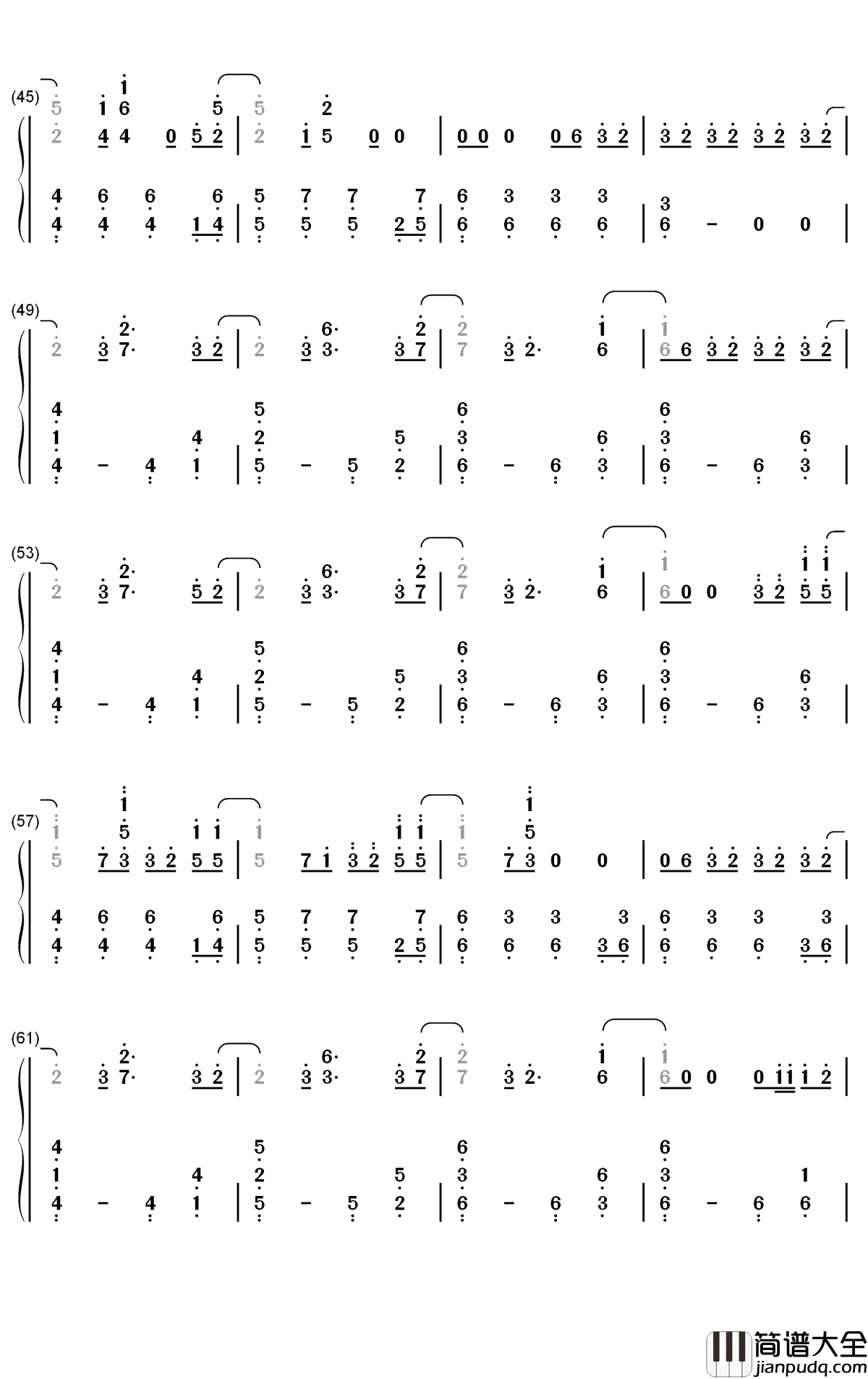 Fallin_Flower钢琴简谱_数字双手_SEVENTEEN