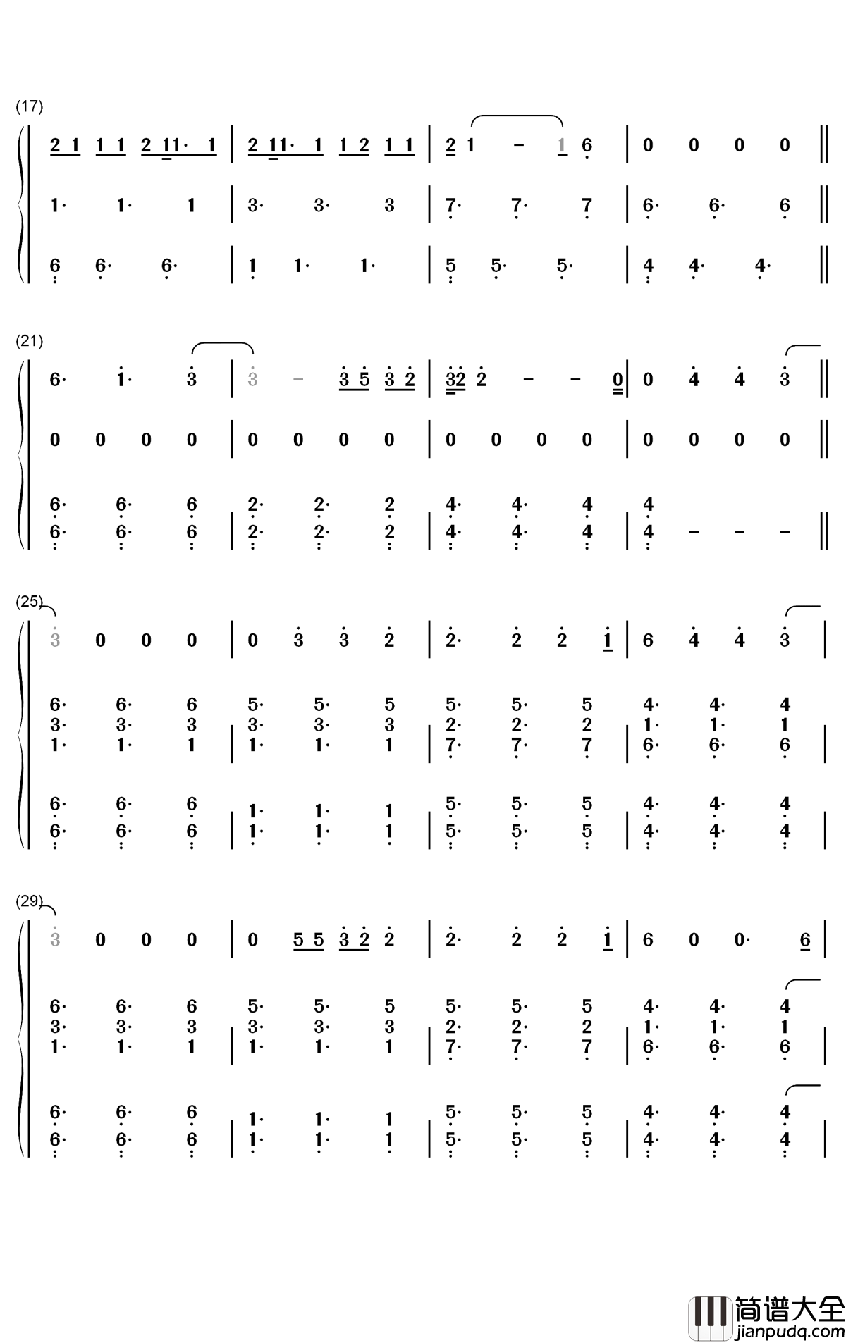 Dont_Break_Me钢琴简谱_数字双手_Montaigne