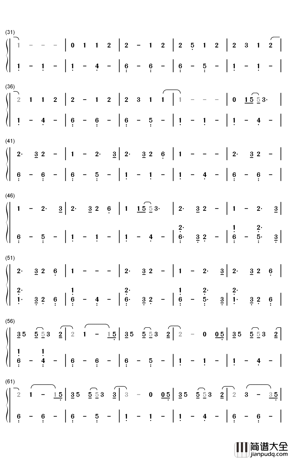 This_Feeling钢琴简谱_数字双手_The_Chainsmokers_Kelsea_Ballerini