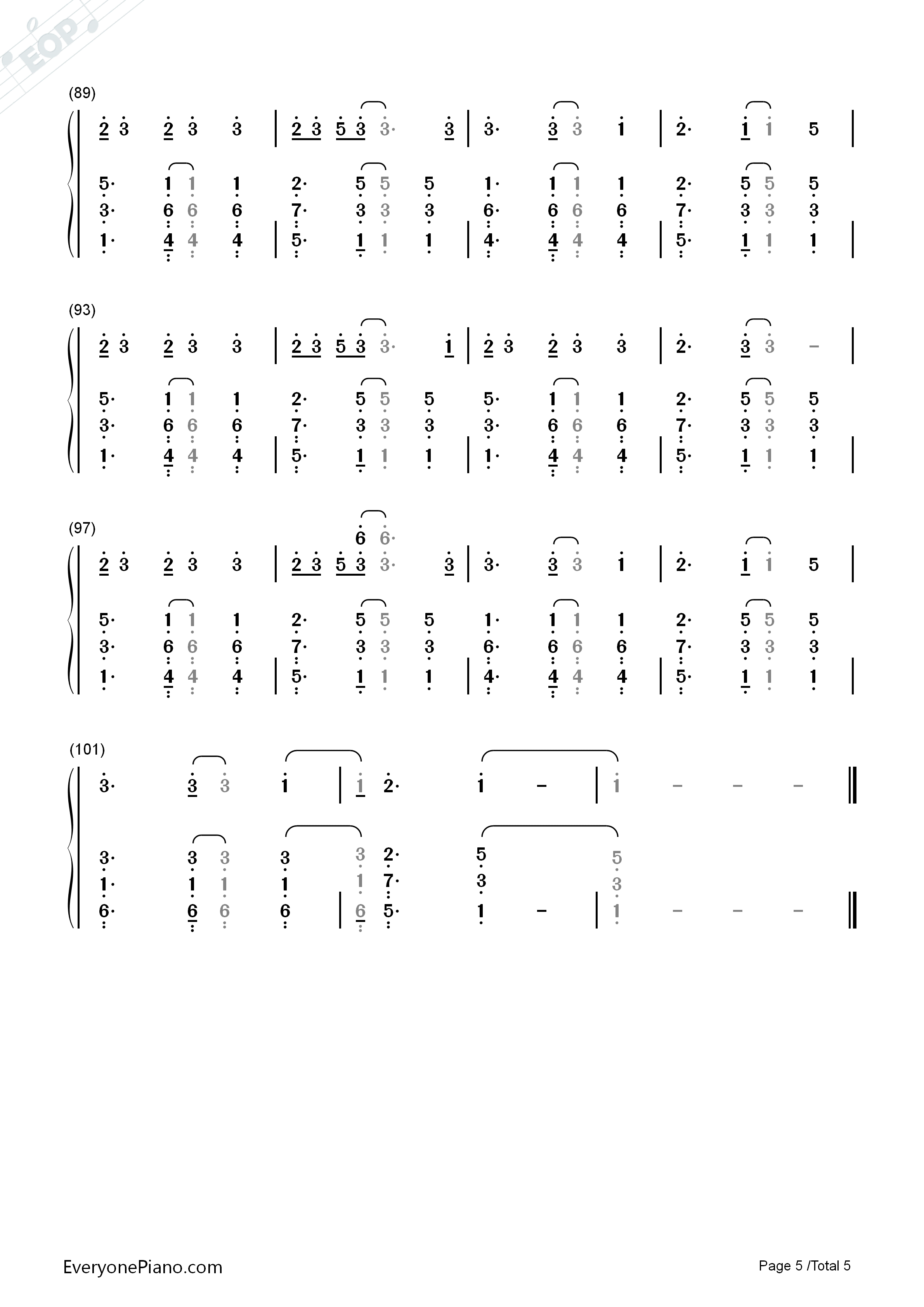 One_Thing钢琴简谱_One_Direction演唱