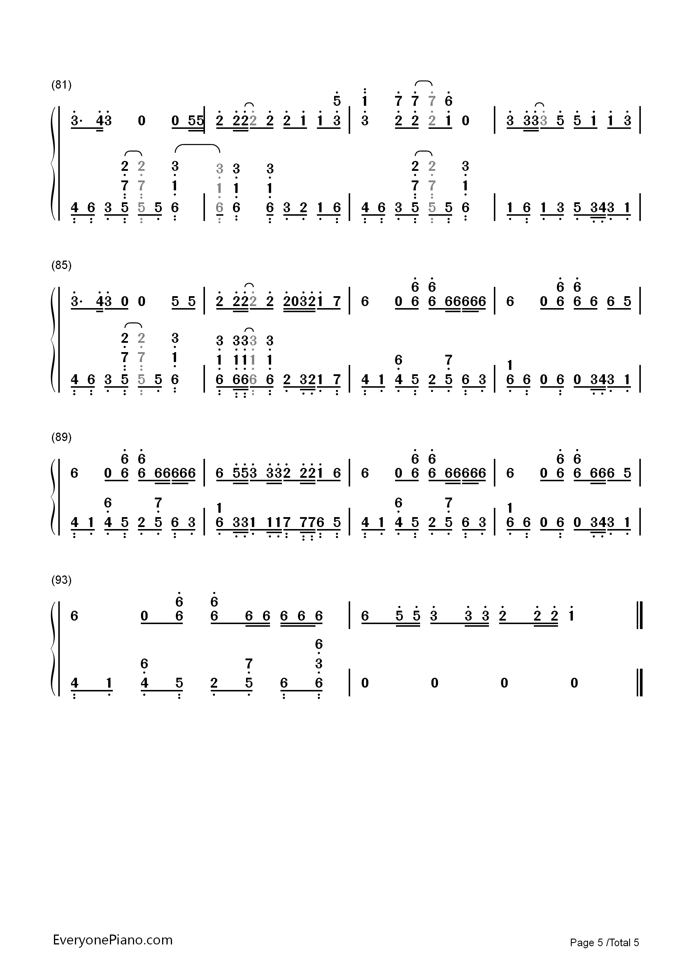 Maps钢琴简谱_Maroon_5演唱