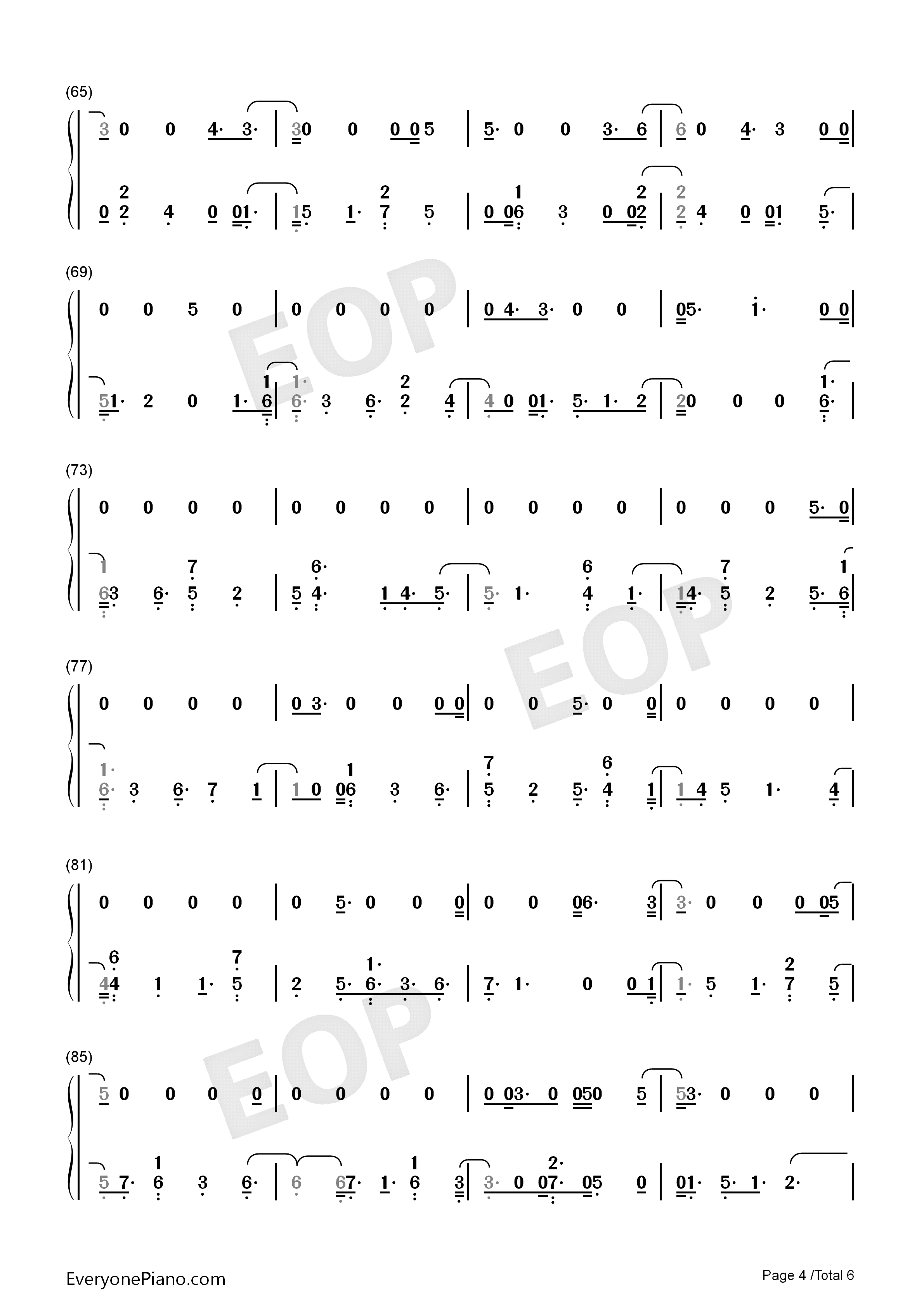 Dear_Lover钢琴简谱_Little_Mix演唱