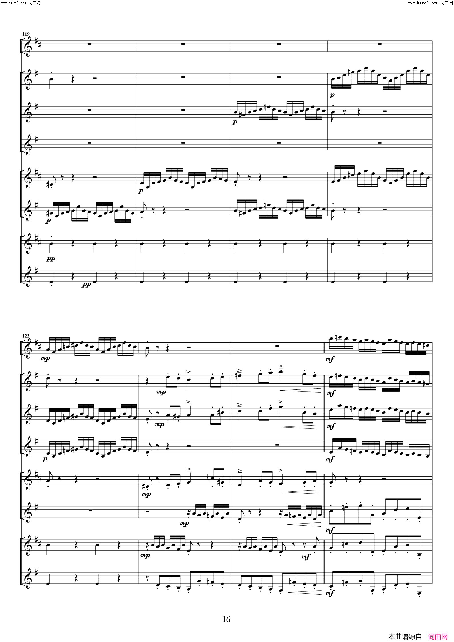 D小调康塔塔与赋格简谱_爵士巴赫演唱_作曲：巴赫词曲