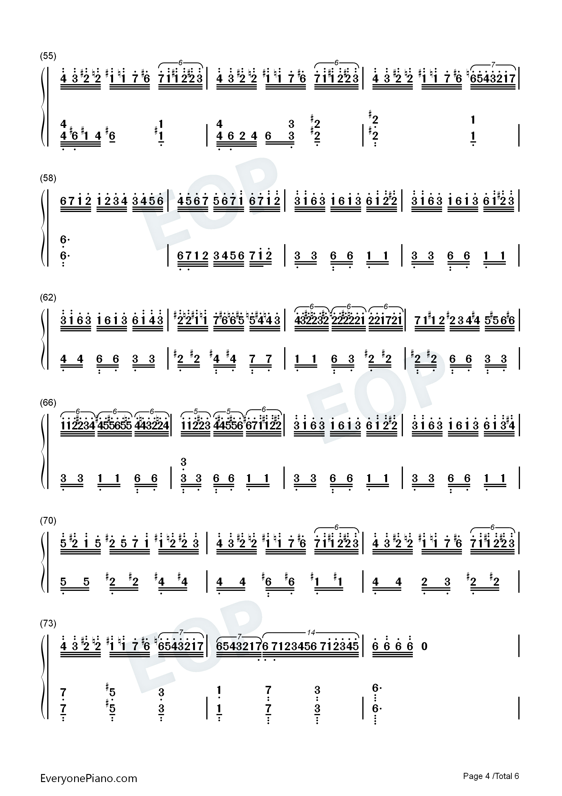 Hedwigs_Theme完整版钢琴简谱_John_Williams演唱