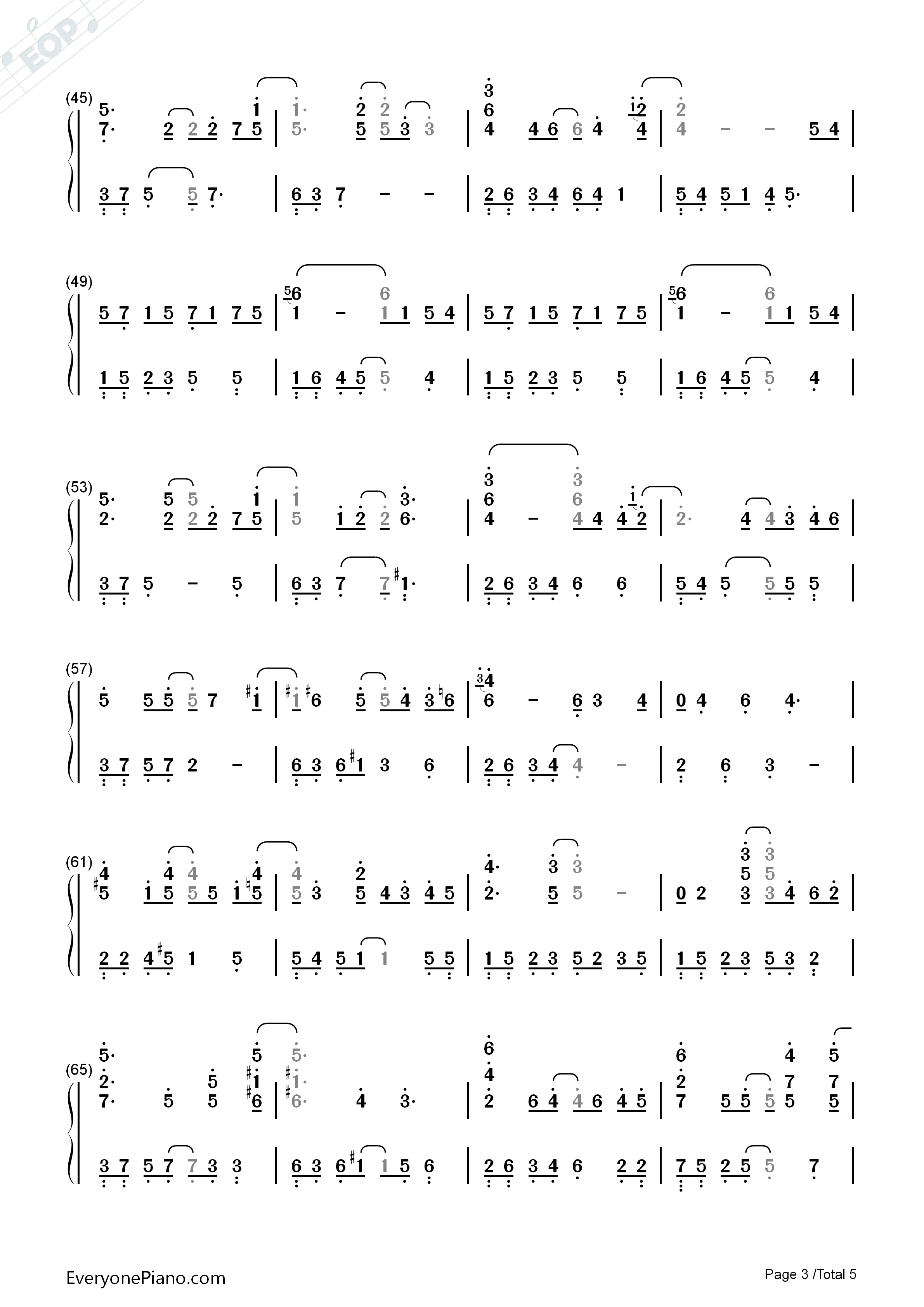 Dreams钢琴简谱_李闰珉(Yiruma)演唱