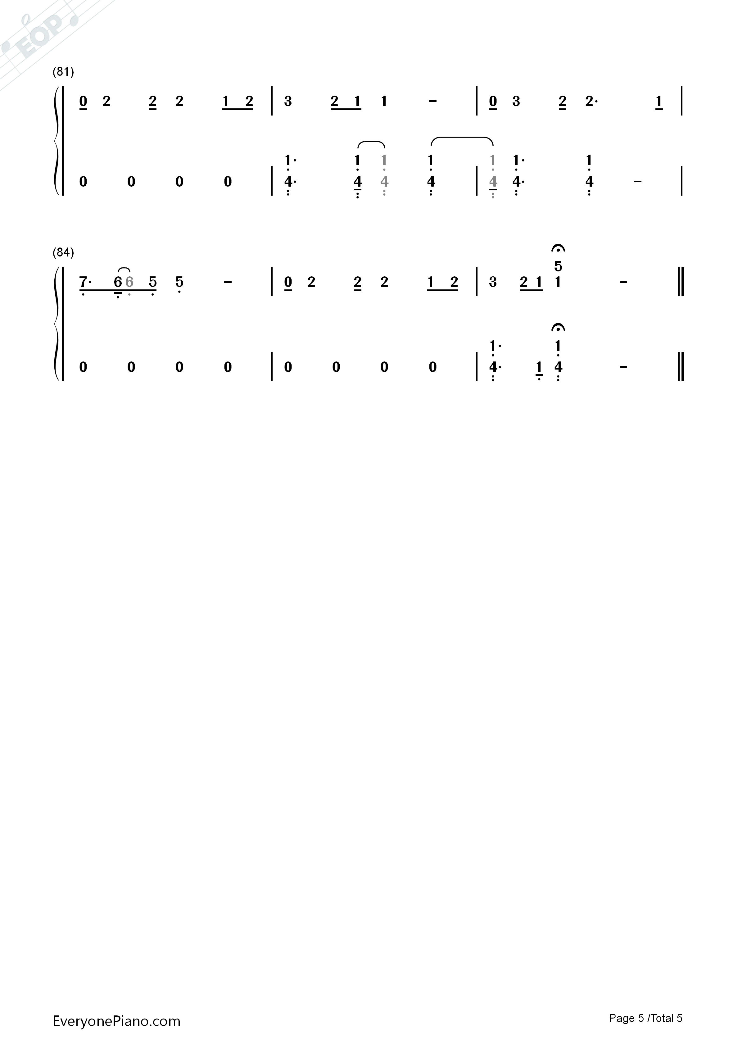 Chandelier钢琴简谱_Sia演唱