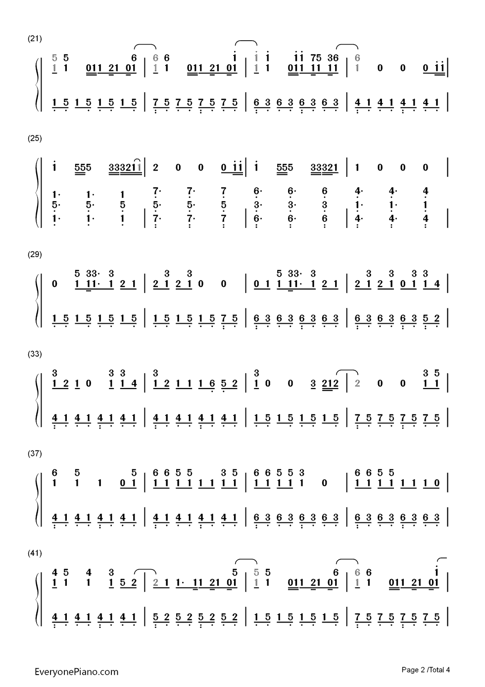 Man_on_a_Wire钢琴简谱_The_Script演唱