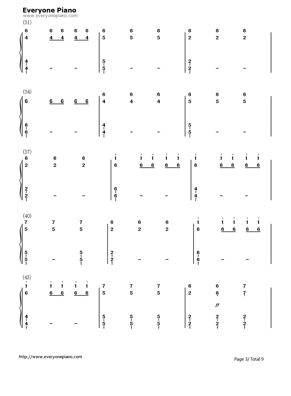 上古卷轴5:天际主题曲钢琴简谱_Jeremy_Soule演唱