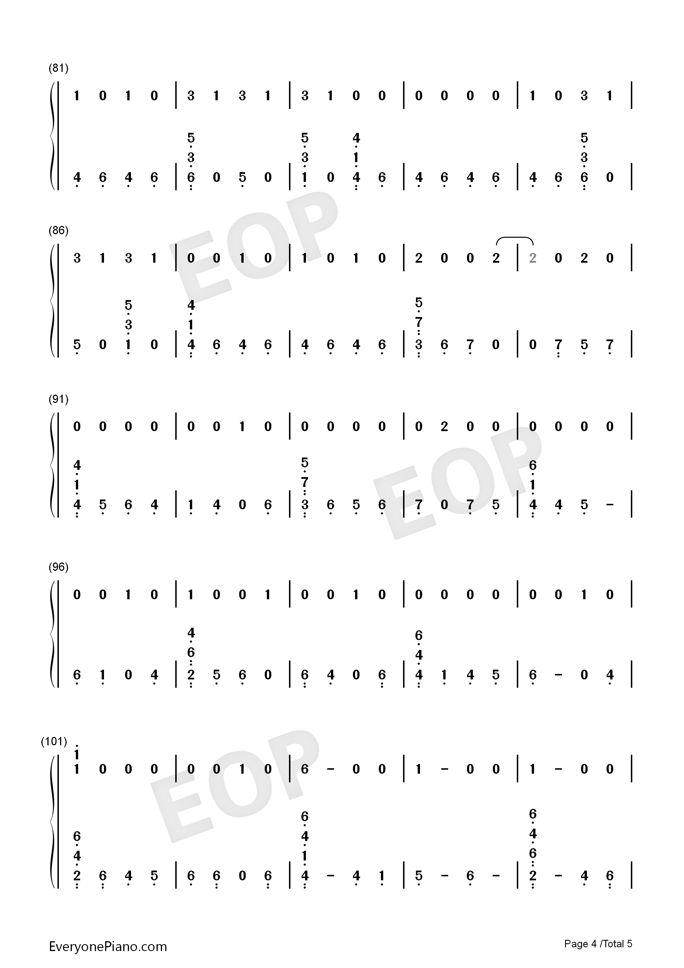 Hostage钢琴简谱_Billie_Eilish演唱