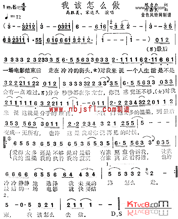 我该怎么做简谱