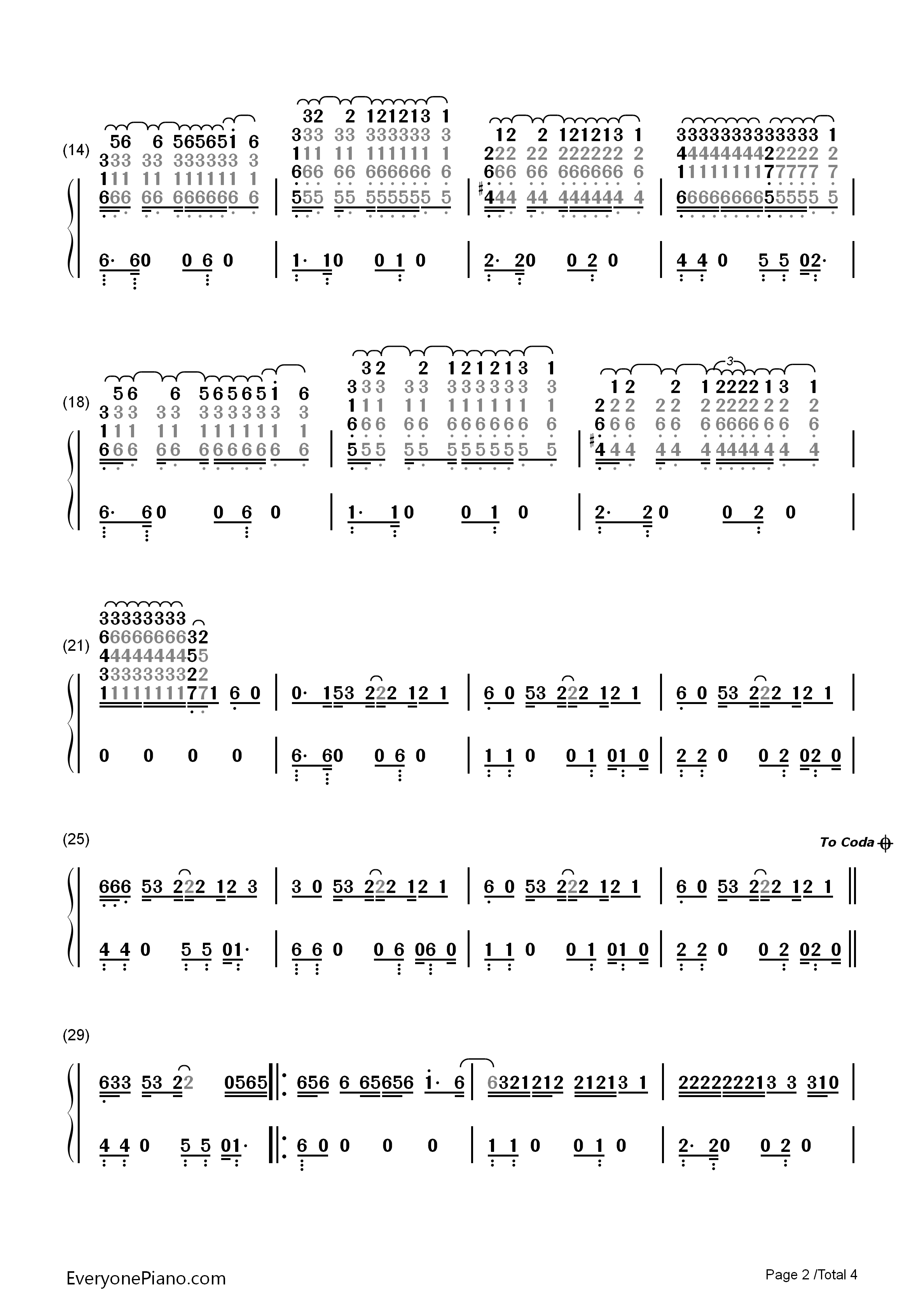 You_Need_Me,I_Don't_Need_You钢琴简谱_Ed_Sheeran演唱