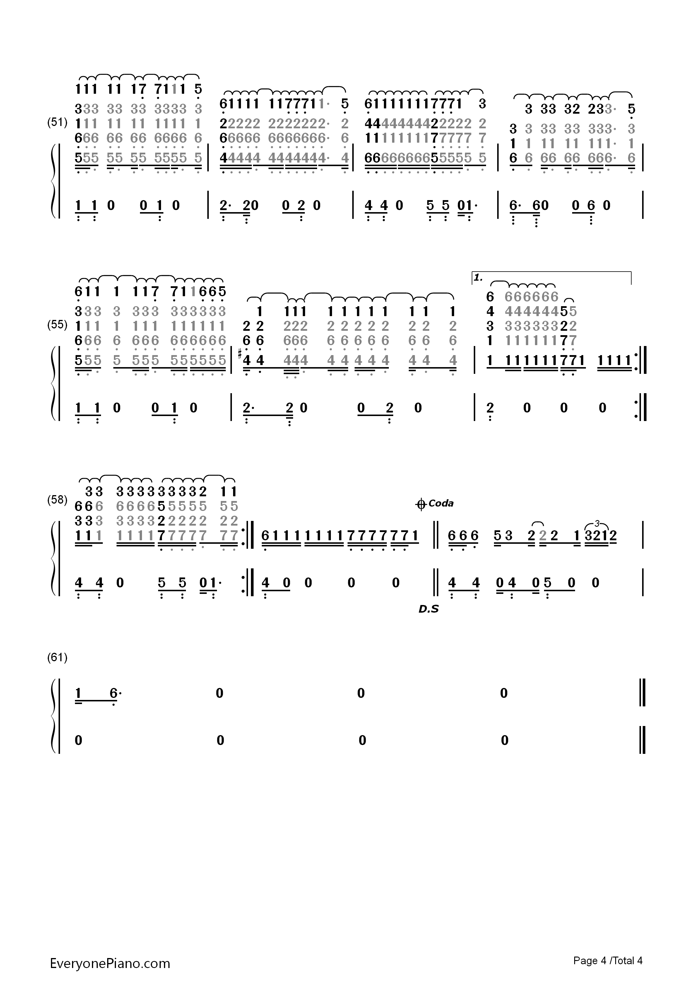 You_Need_Me,I_Don't_Need_You钢琴简谱_Ed_Sheeran演唱