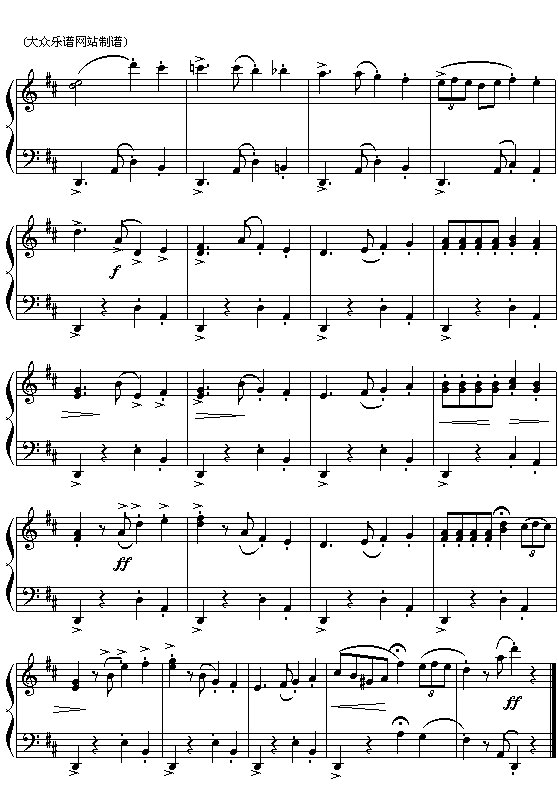 法比才“卡门”选曲：哈巴涅拉舞曲简谱