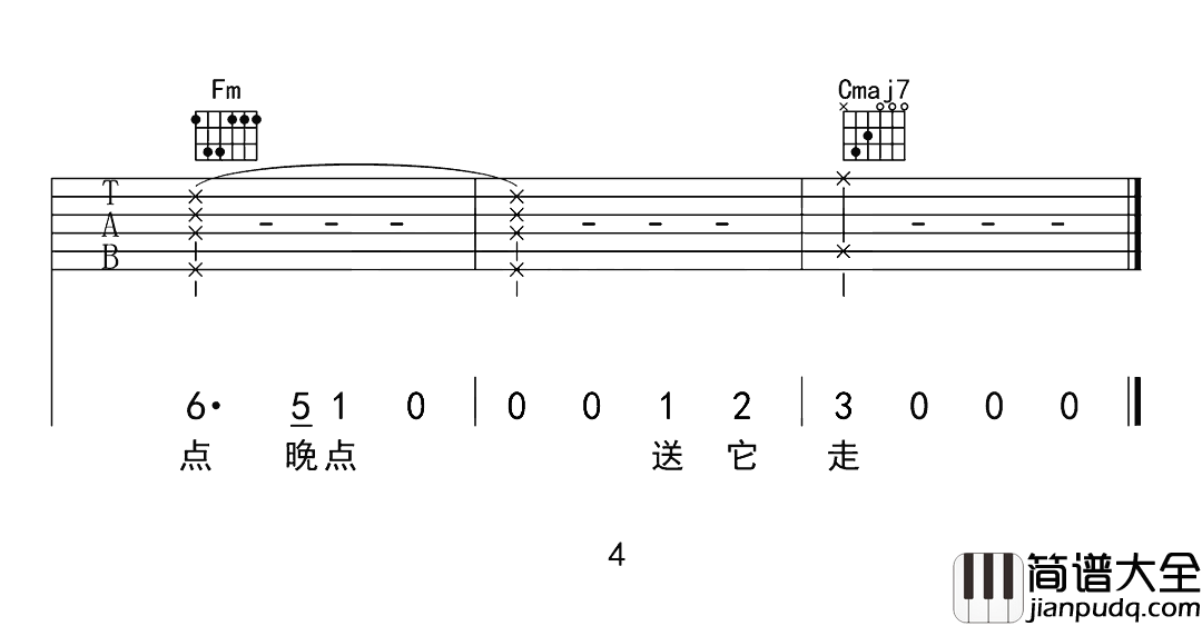 许嵩《留香》吉他谱_C调原版六线谱_《留香》吉他弹唱教学 许嵩_留香_吉他谱_C调原版六线谱__留香_吉他弹唱教学