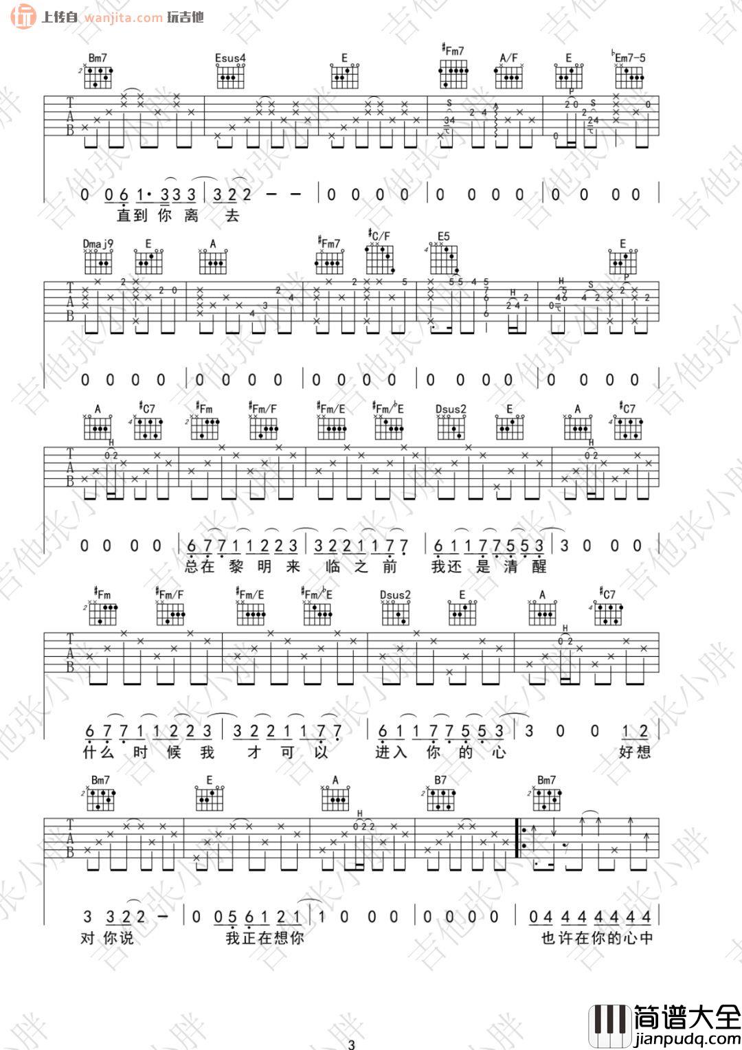 张震岳《秘密》吉他谱_C调原版六线谱_秘密吉他弹唱谱_张震岳 张震岳_秘密_吉他谱_C调原版六线谱_秘密吉他弹唱谱_张震岳