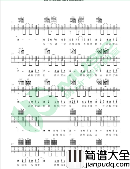 可一可再吉他谱_C调六线谱_胡sir音乐教室编配_陈奕迅
