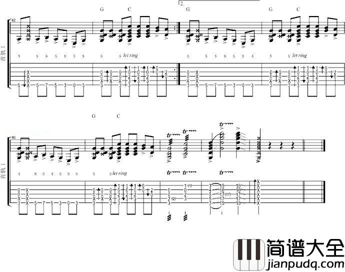 爱你在心口难开_阿涛_图片谱标准版_吉他谱_孙露_吉他图片谱_高清