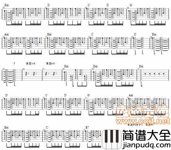 错错错|六哲|吉他谱|图片谱|高清|六哲